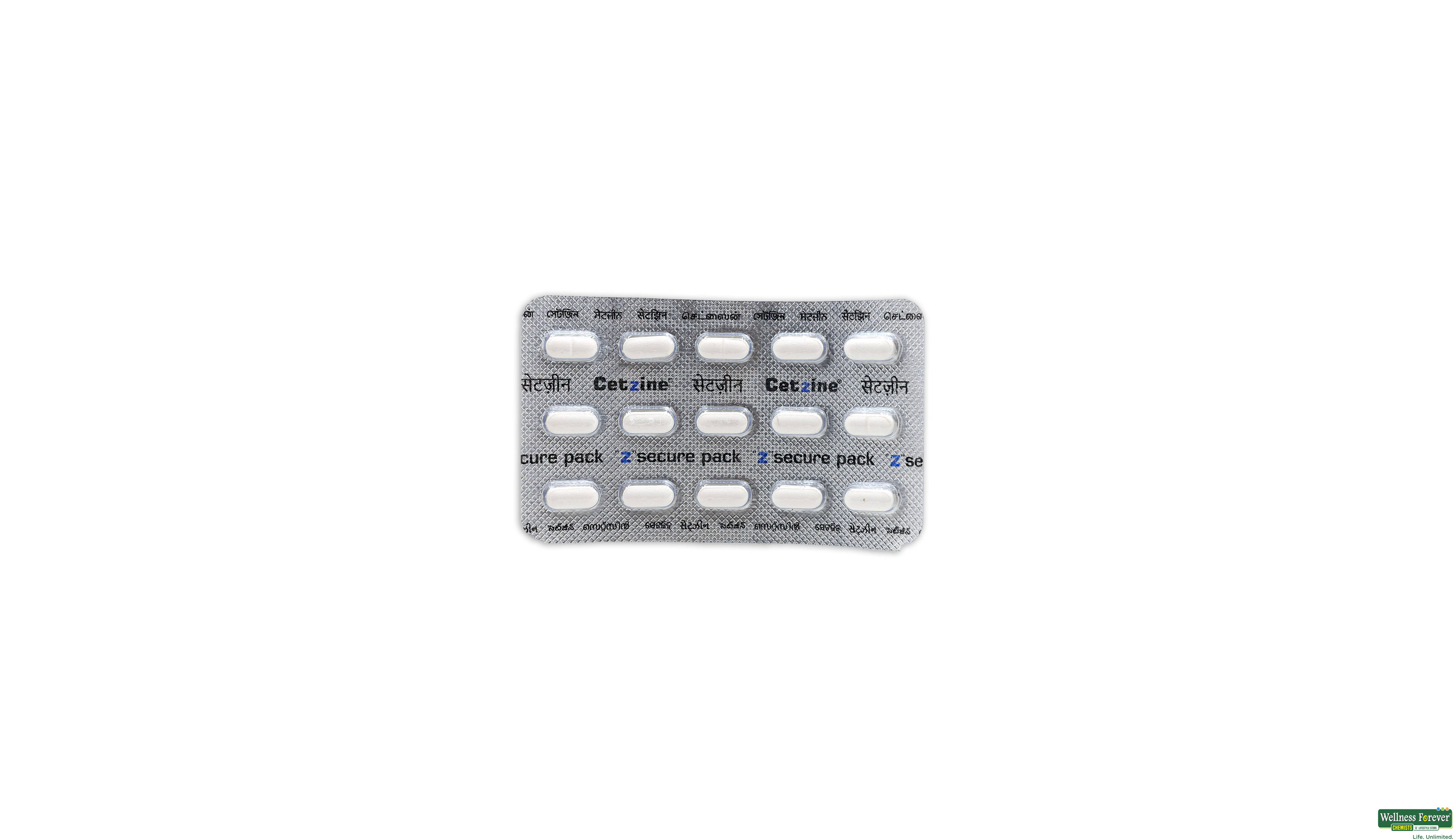 CETZINE 10MG 15TAB- 2, 15TAB, •Relieves Allergy Symptoms: Quickly eases symptoms like sneezing, watery eyes, and skin rashes.

•Non-Drowsy Formula: Designed to relieve allergies without making you feel sleepy.

•Long-Lasting: Each dose provides relief for up to 24 hours, making your day more comfortable.