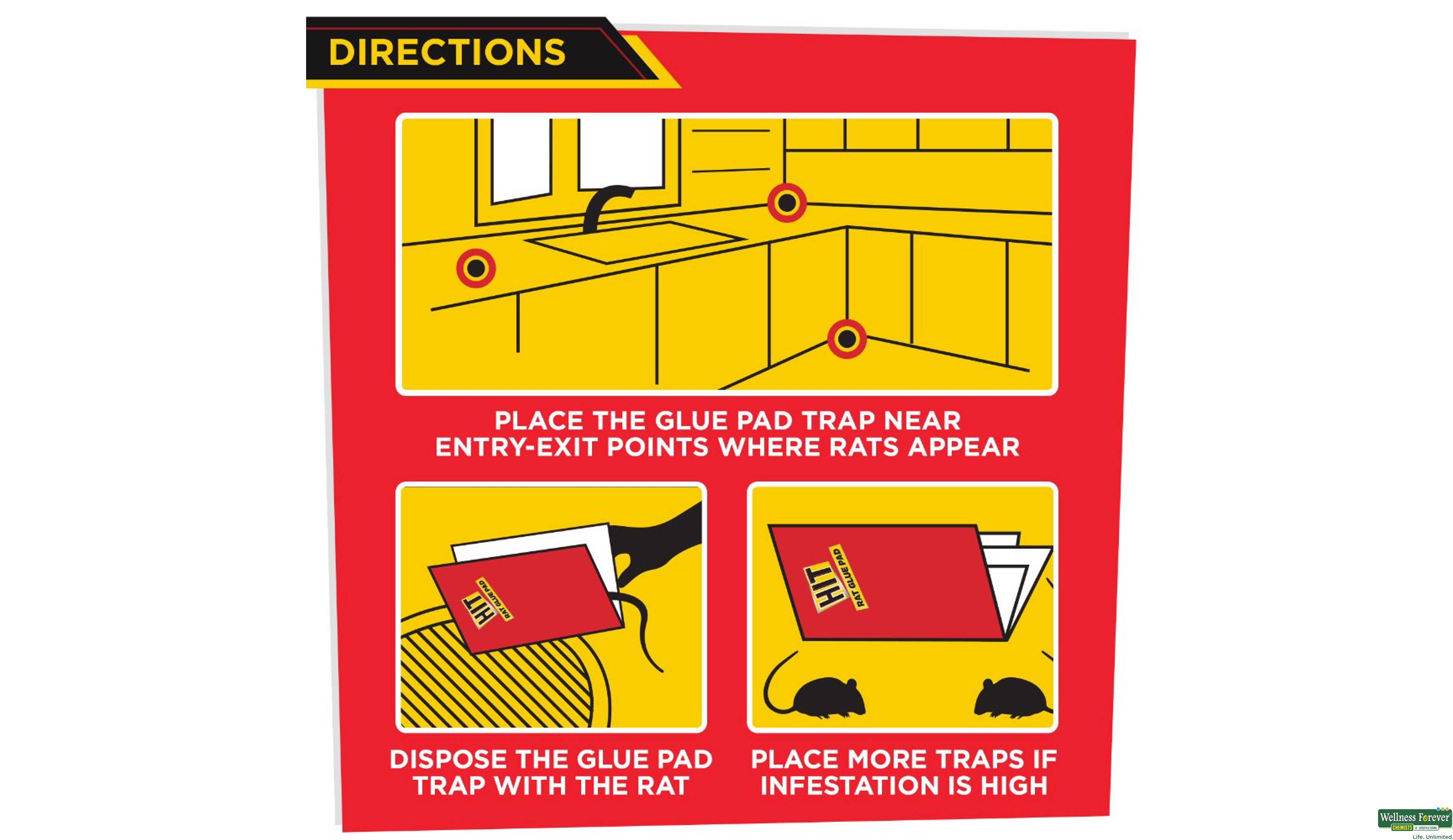 HIT RAT GLUE PAD 1PC- 5, 1PC, 