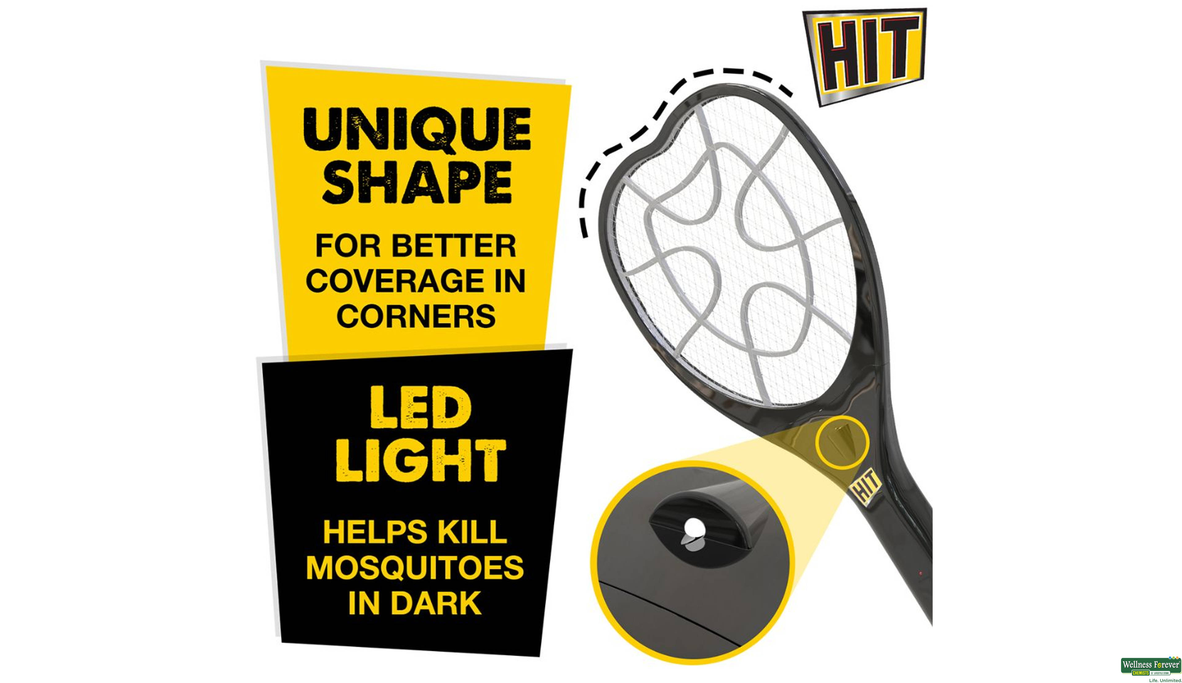 HIT ANTI MOSQUITO RACQUET 1PC- 6, 1PC, 