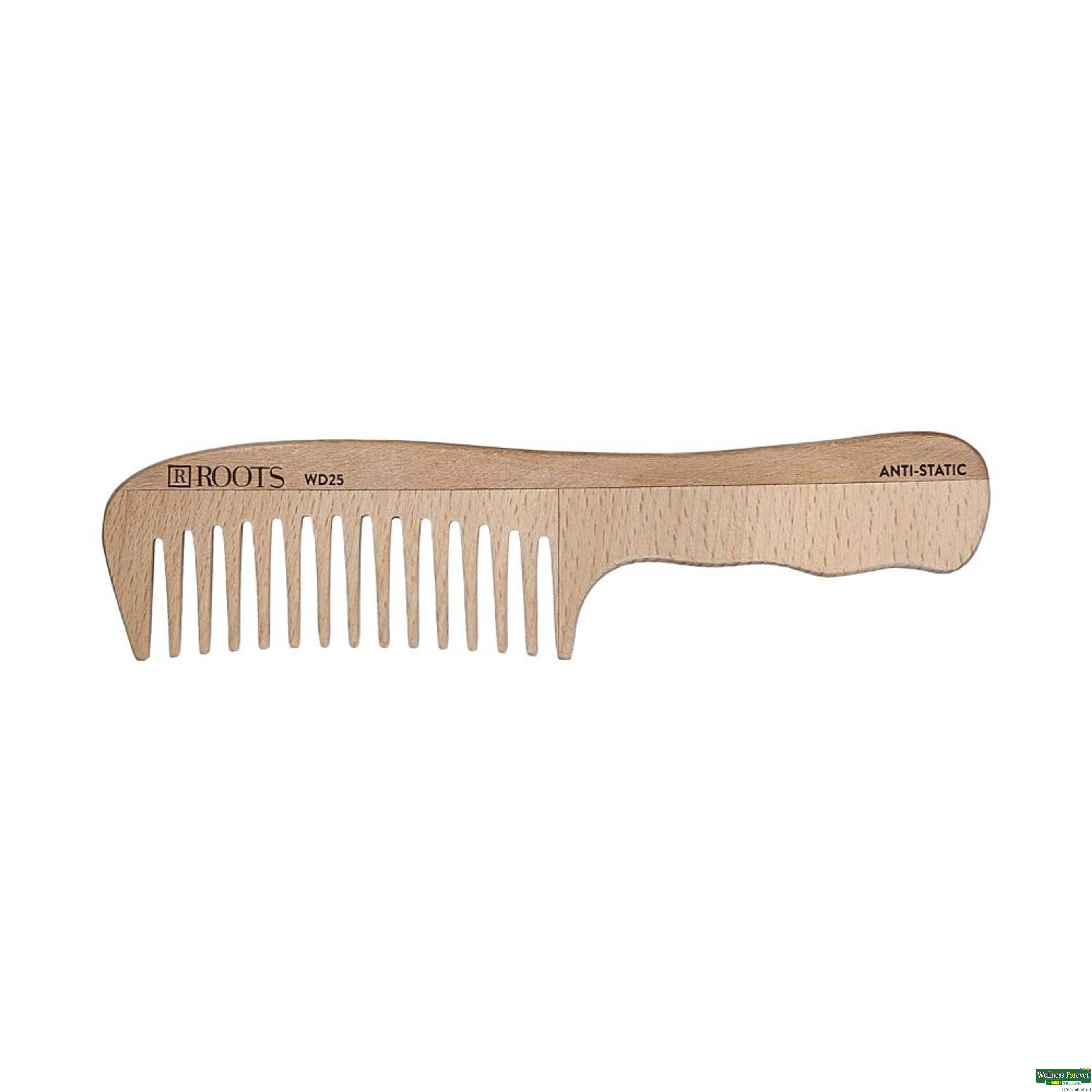 Roots Wooden Hair Comb, Wd25, 1 Piece-image