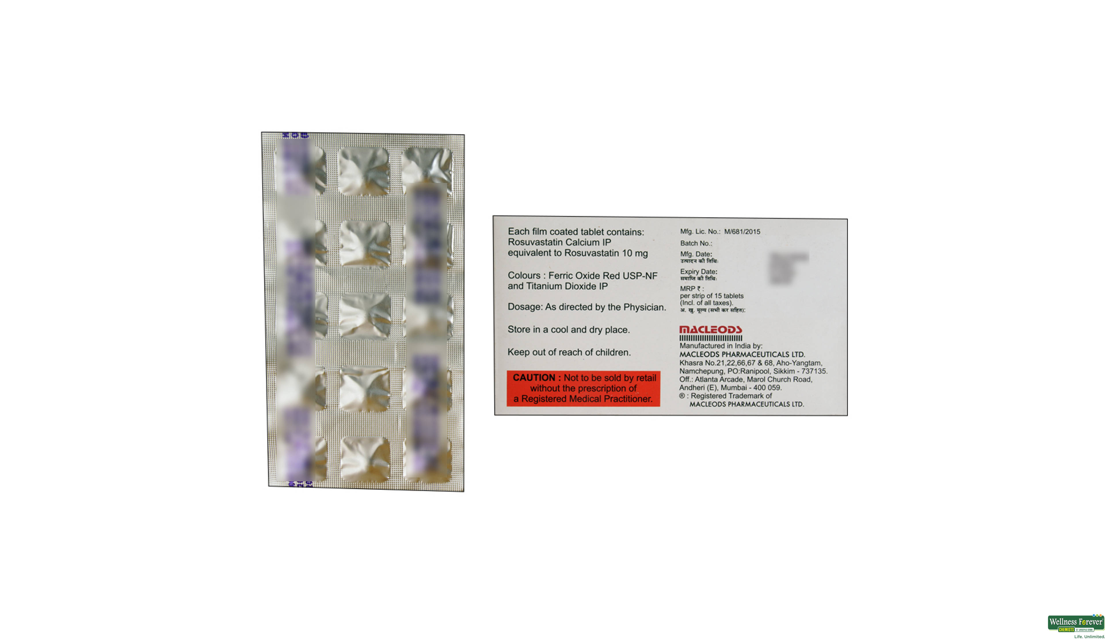 ROZUSTAT 10MG 15TAB- 2, 15TAB, 