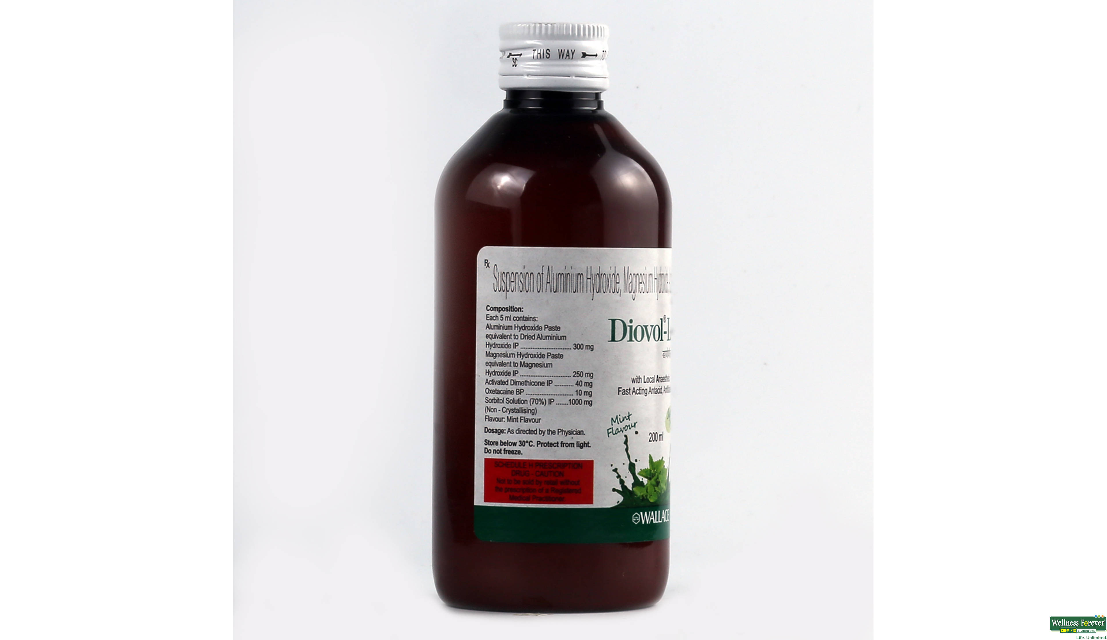 DIOVOL-LA MINT SYP 200ML- 2, 200ML, 