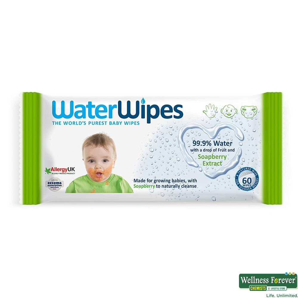 WaterWipes BIO Baby Wipes - Biodegradable Baby Wet Wipes, 60pcs