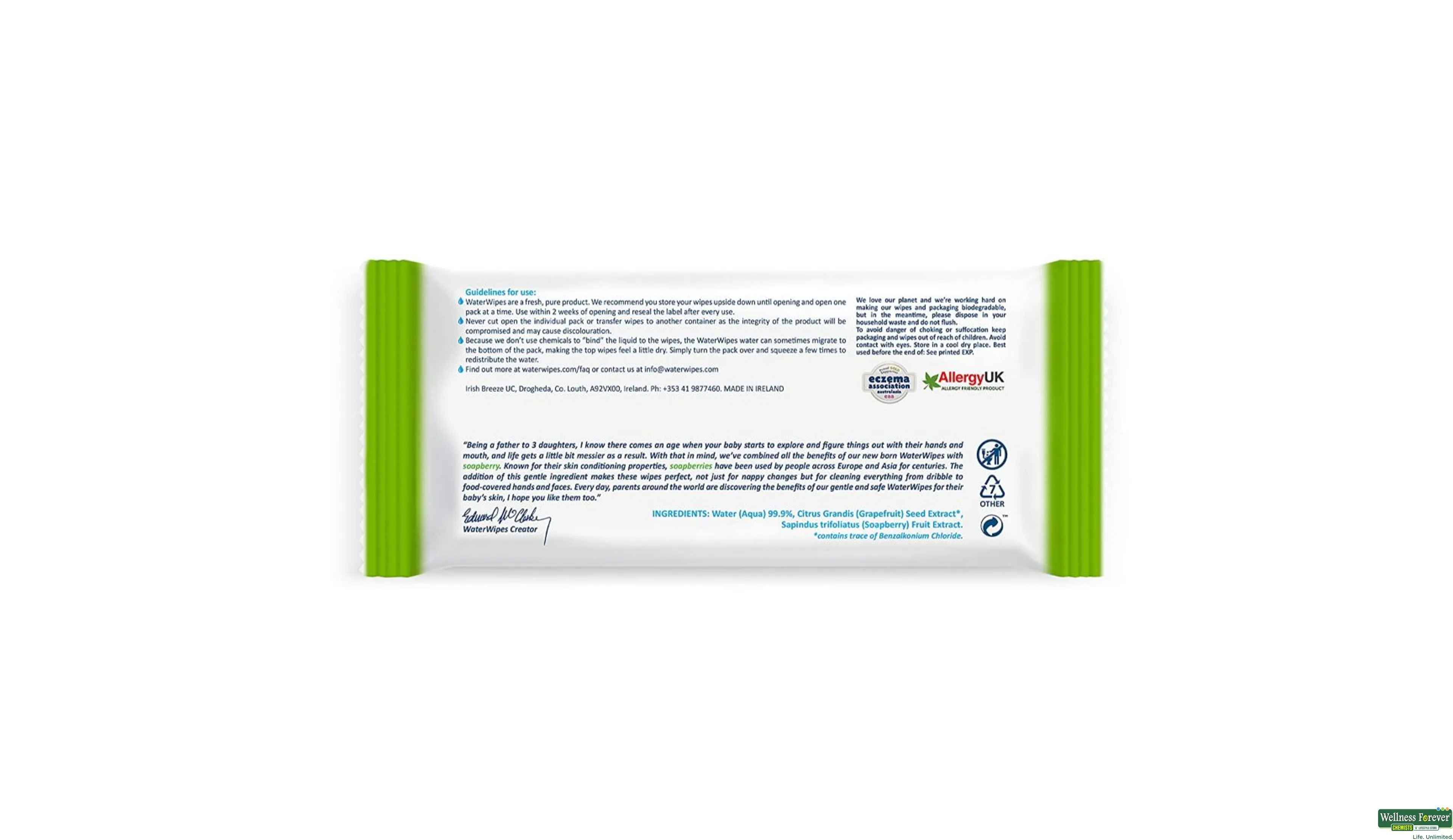 Water wipes with soapberry clearance