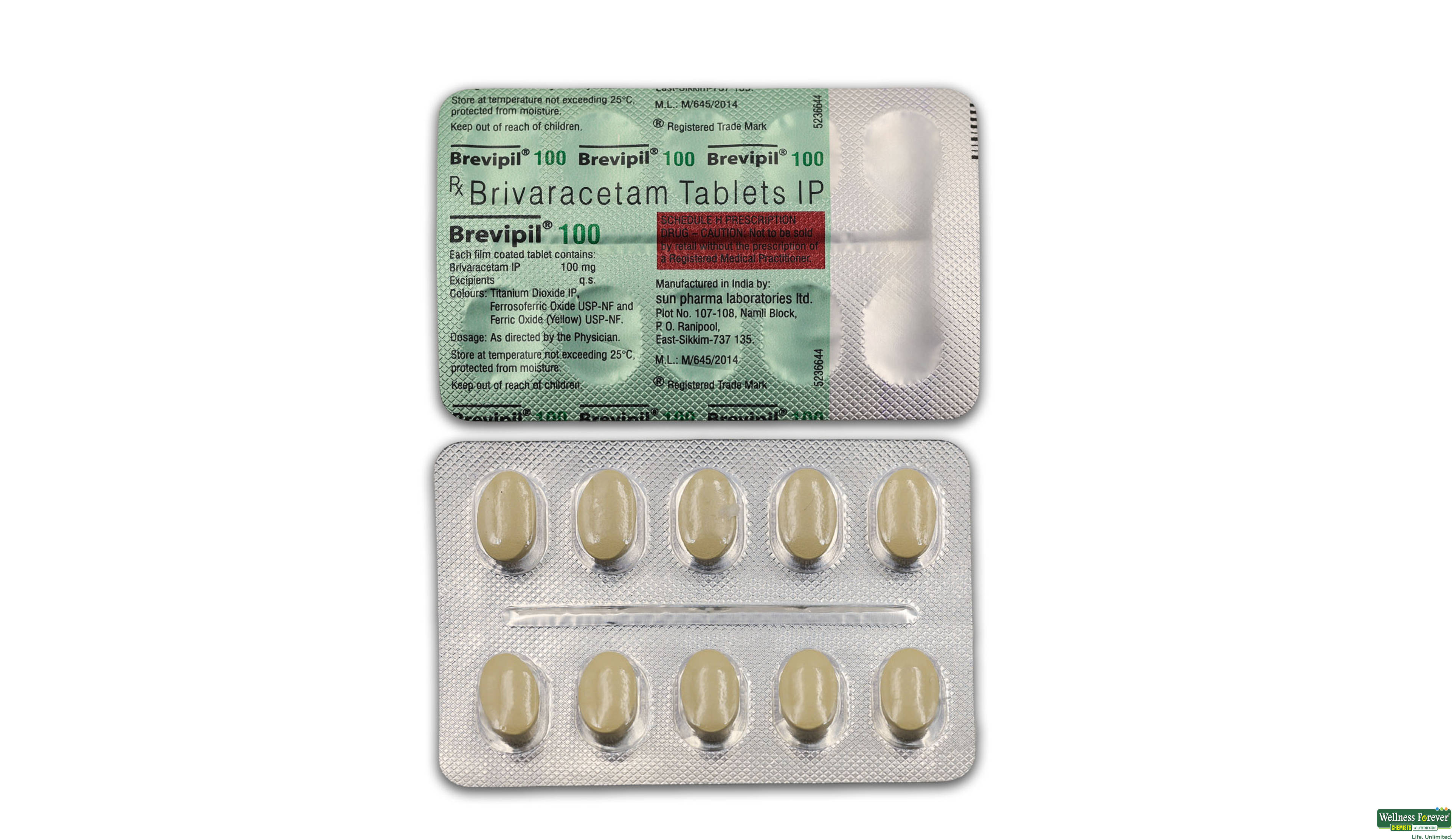BREVIPIL 100MG 10TAB- 1, 10TAB, 