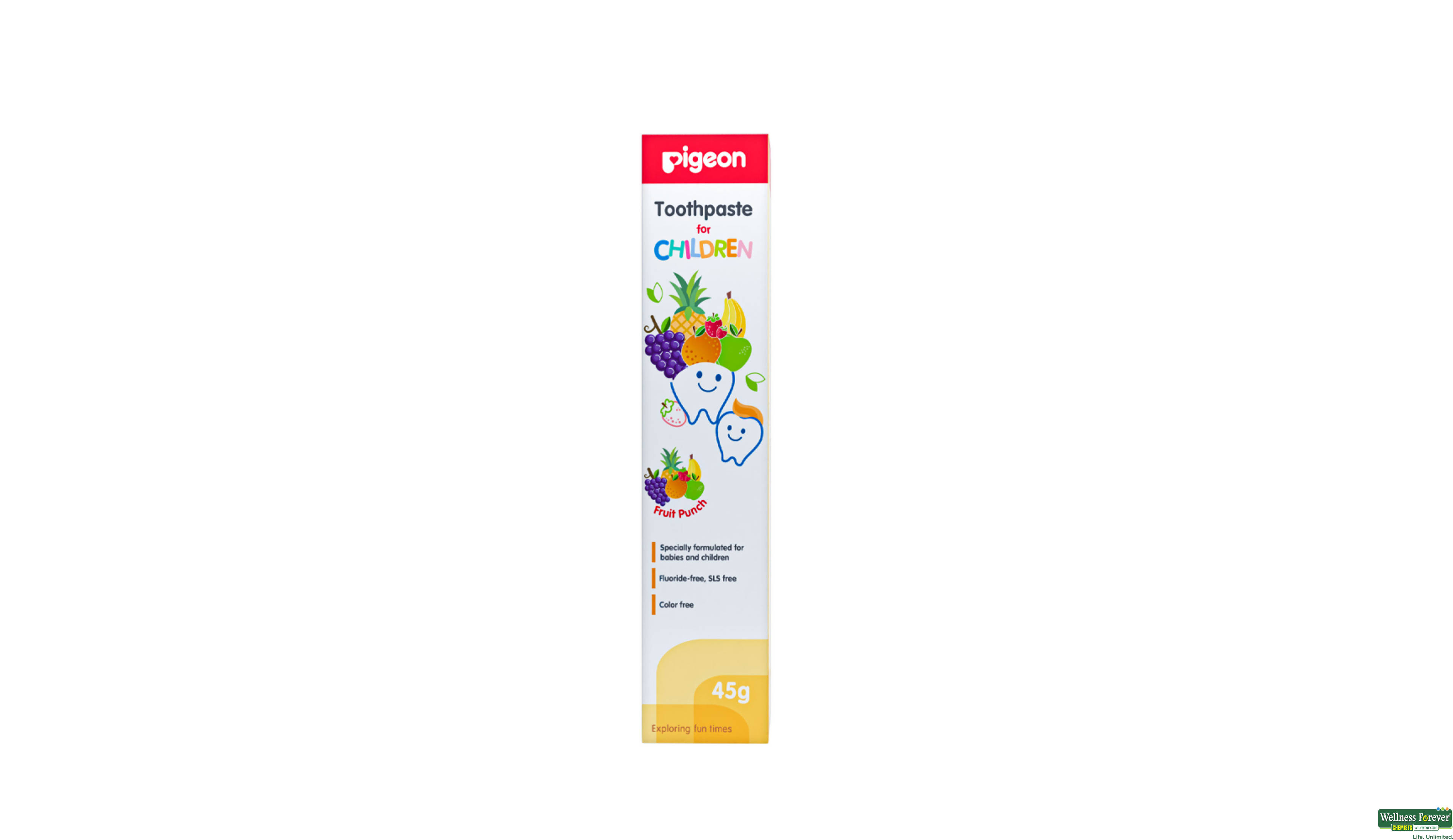 PIGEON KIDS T/PASTE FRUIT PUNCH 45GM- 2, 45GM, null