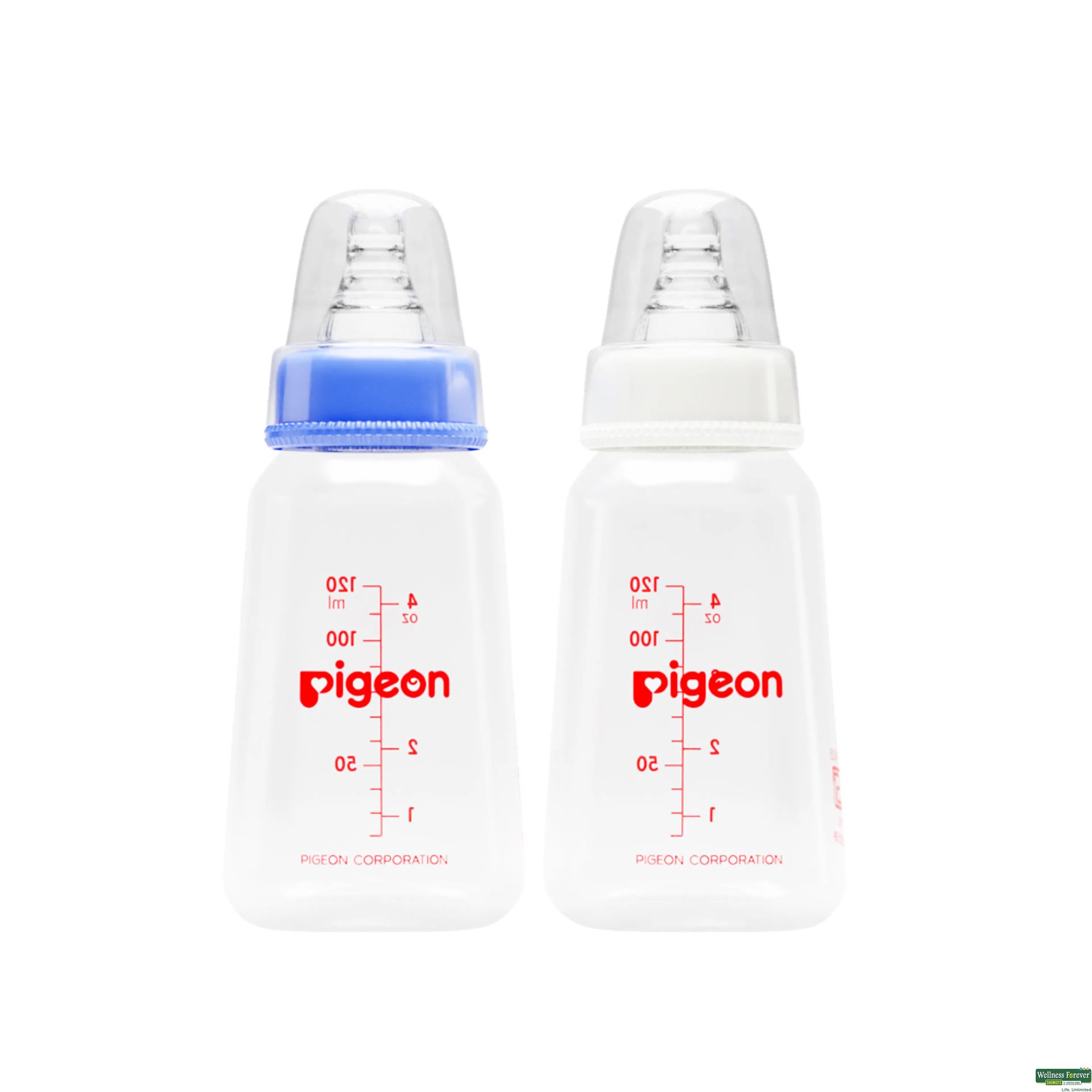 Buy Pigeon Flexi Twin Feeding Bottle Blue 240 ml Online at Best