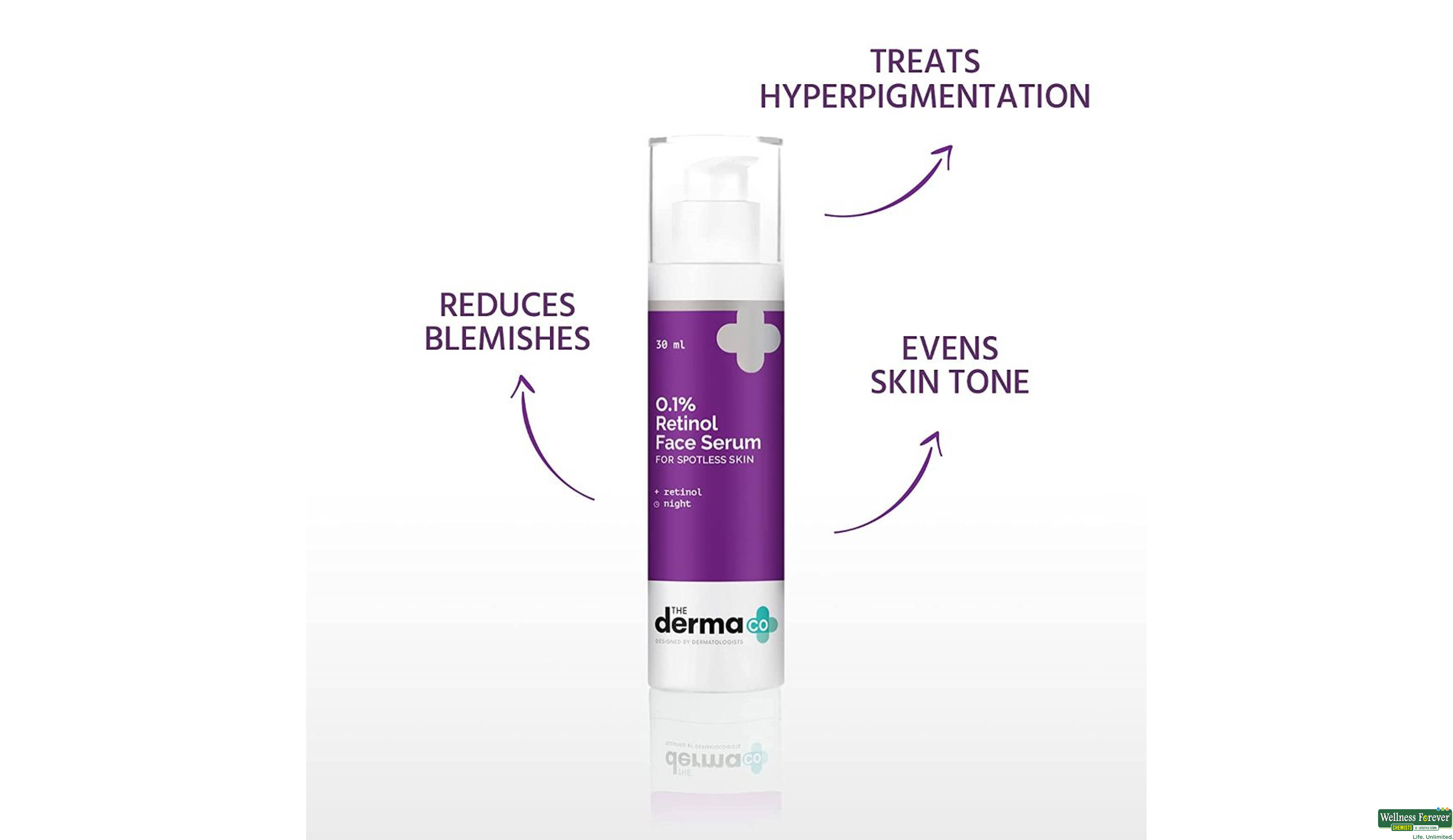 DERMA CO F/SERUM 0.1% RETINOL 30ML- 3, 30ML, 