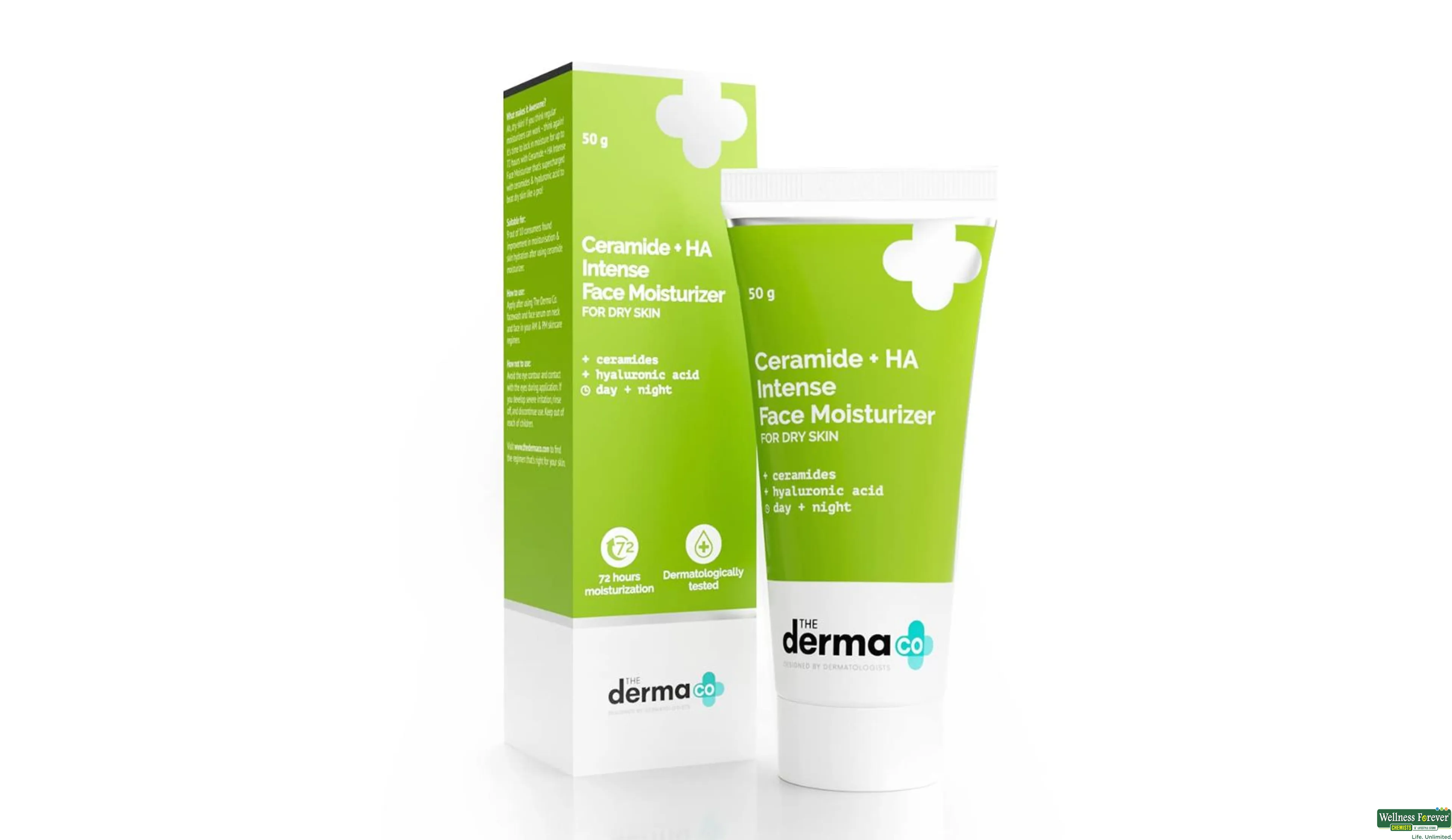 DERMA CO MOIST INTENSE CERAMIDE+HA 50GM- 1, 50GM, 