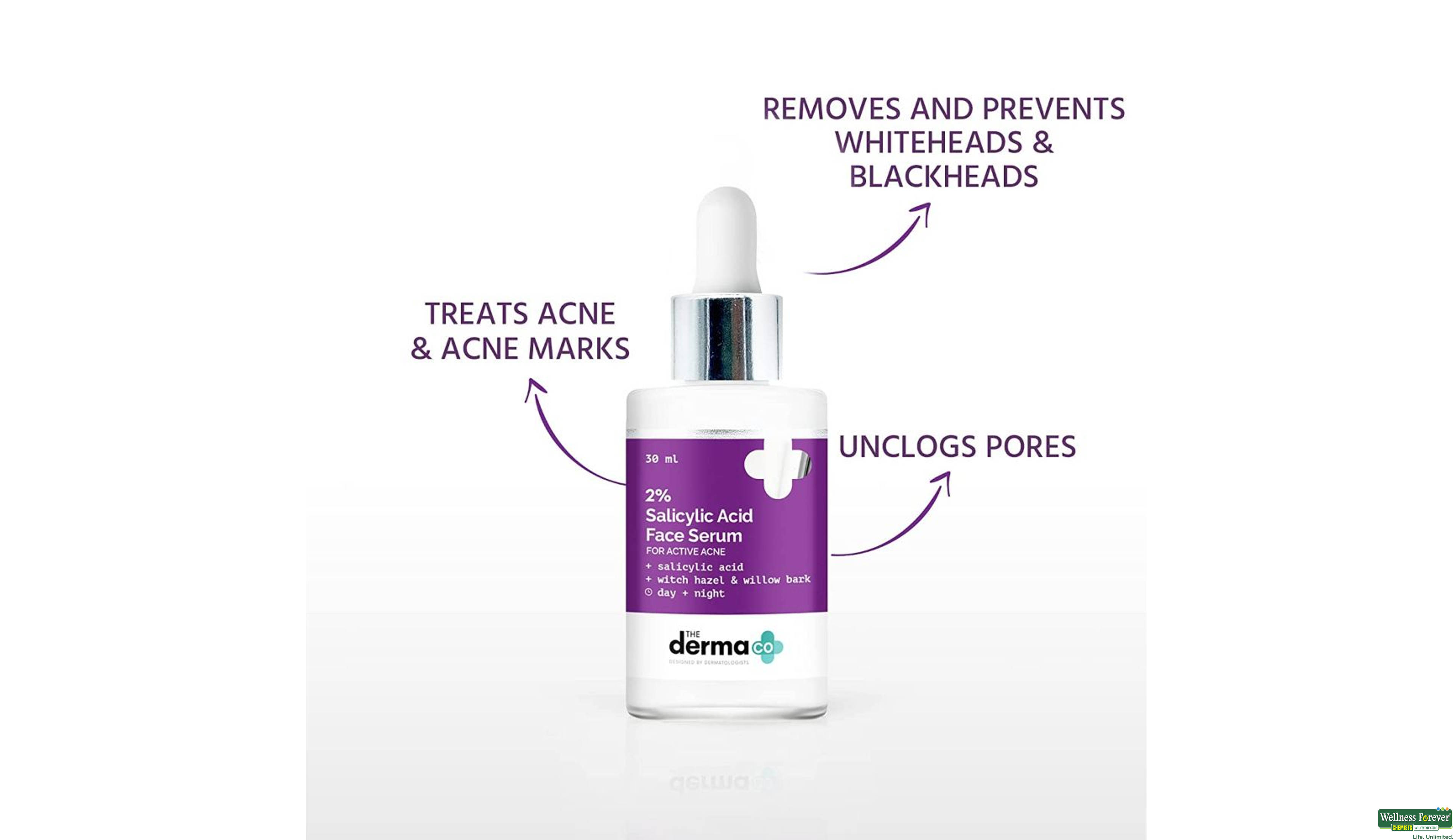 DERMA CO F/SERUM 2% SALICYLIC ACID 30ML- 3, 30ML, 