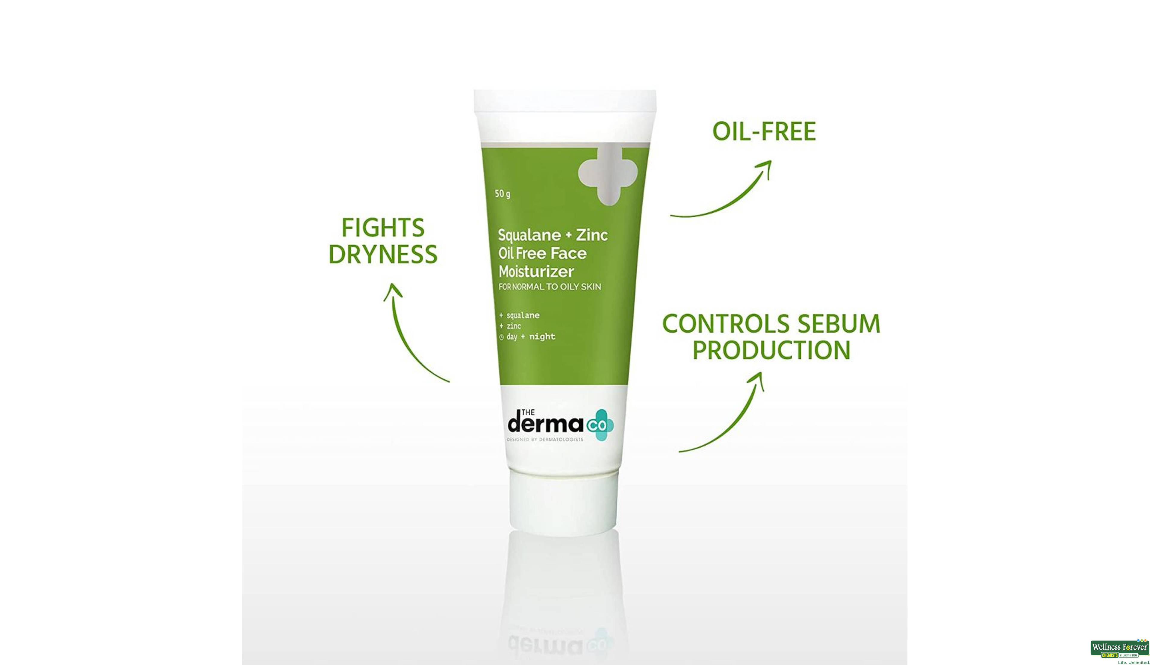 DERMA CO MOIST SQUALENE+ZINC 50GM- 3, 50GM, 