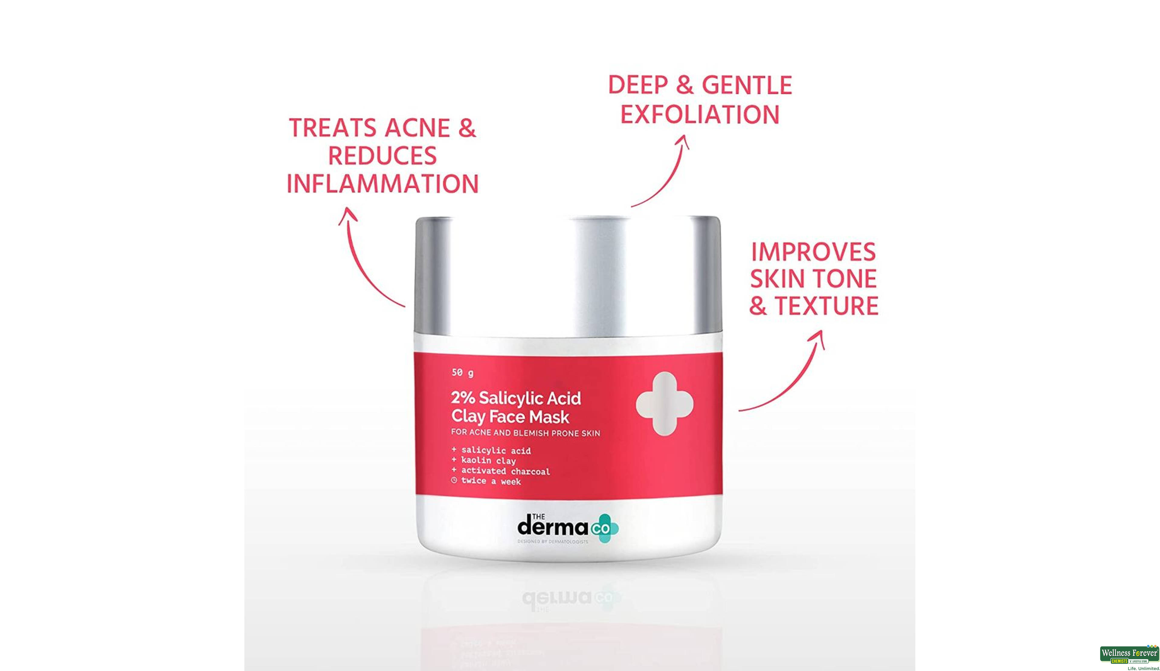 DERMA CO F/MASK 2% SALICYCLIC ACID 1PC- 3, 1PC, 