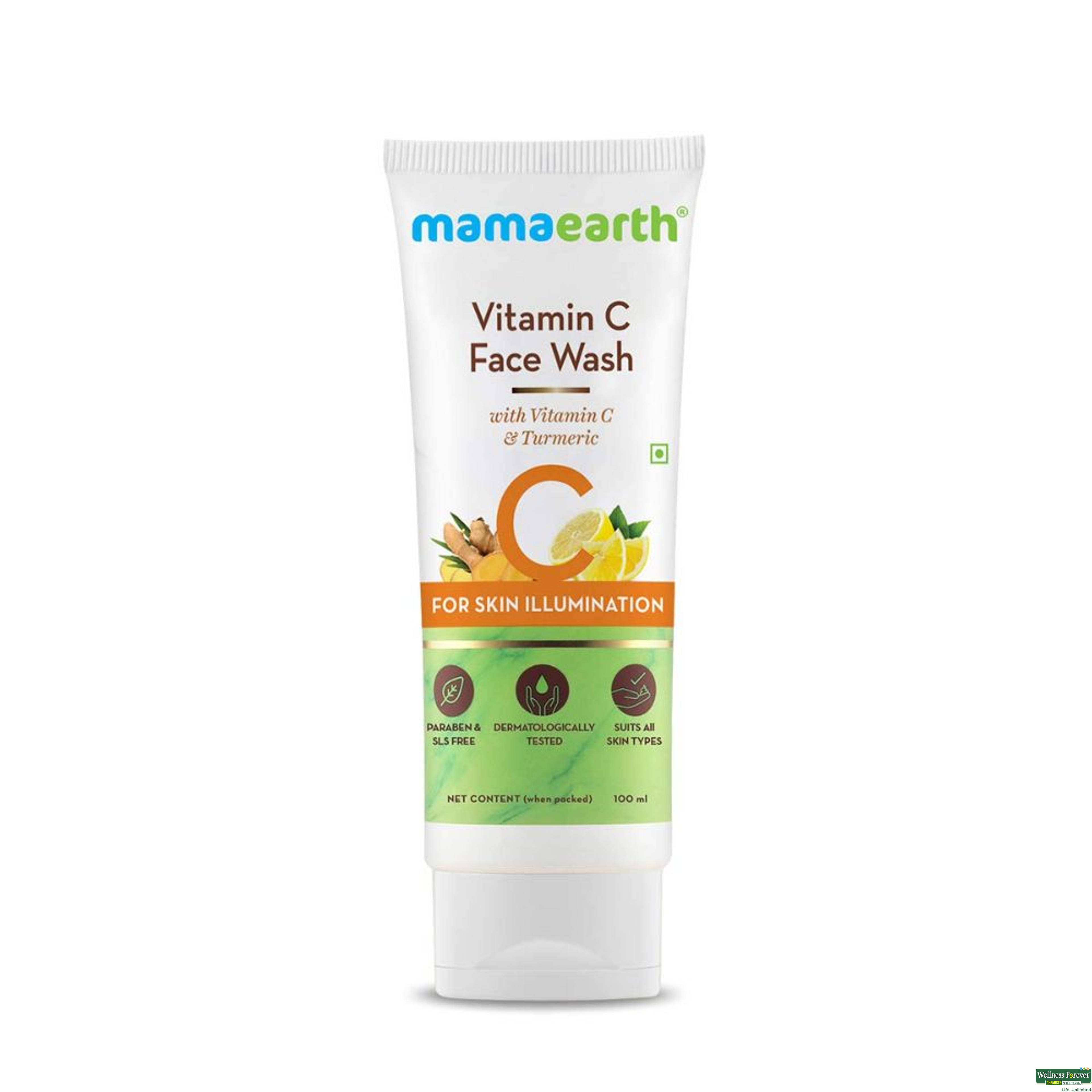 Mamaearth Vitamin C Face Wash, 100 ml-image