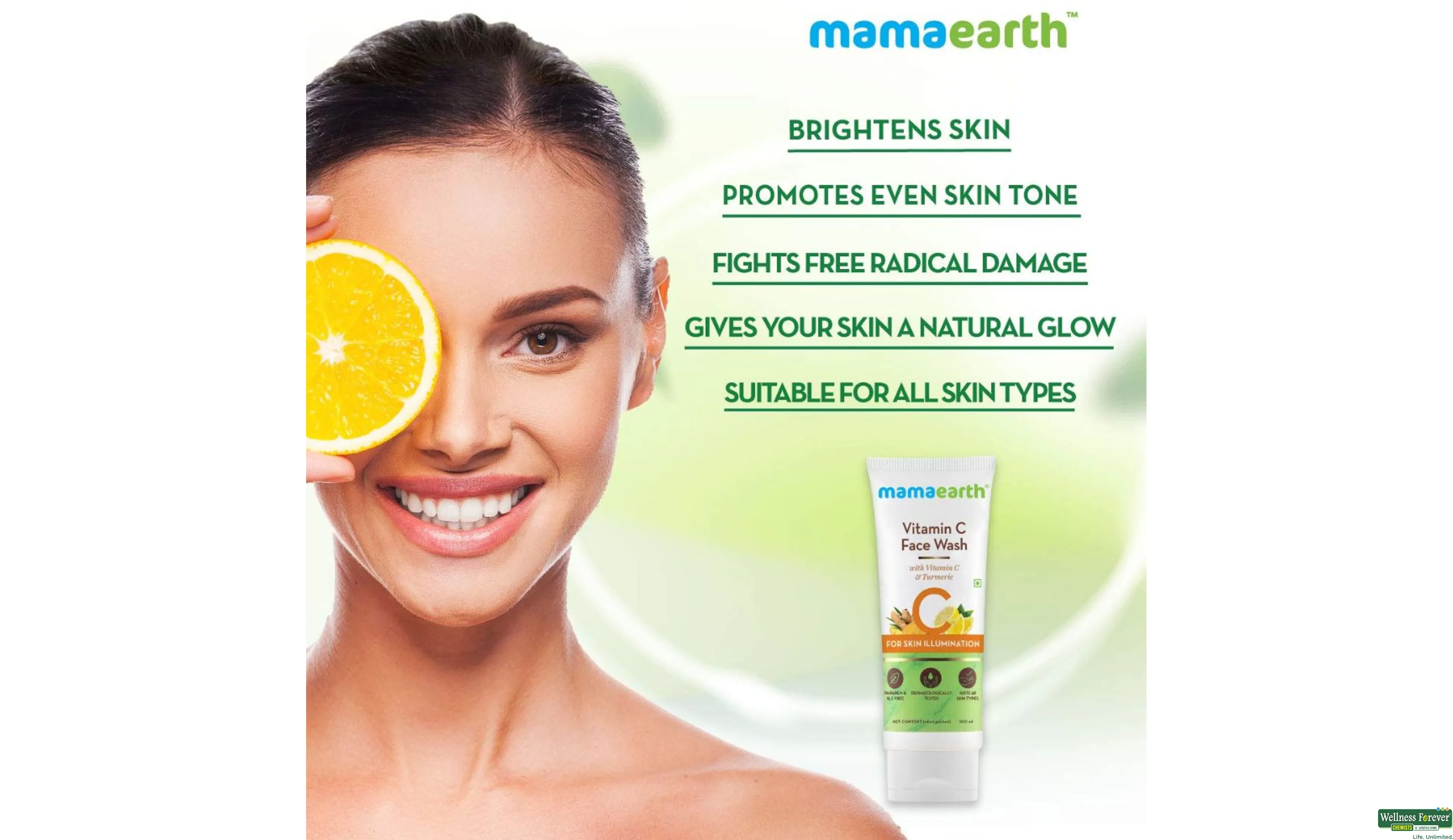 MAMAEARTH F/WASH VIT C 100ML- 2, 100ML, 