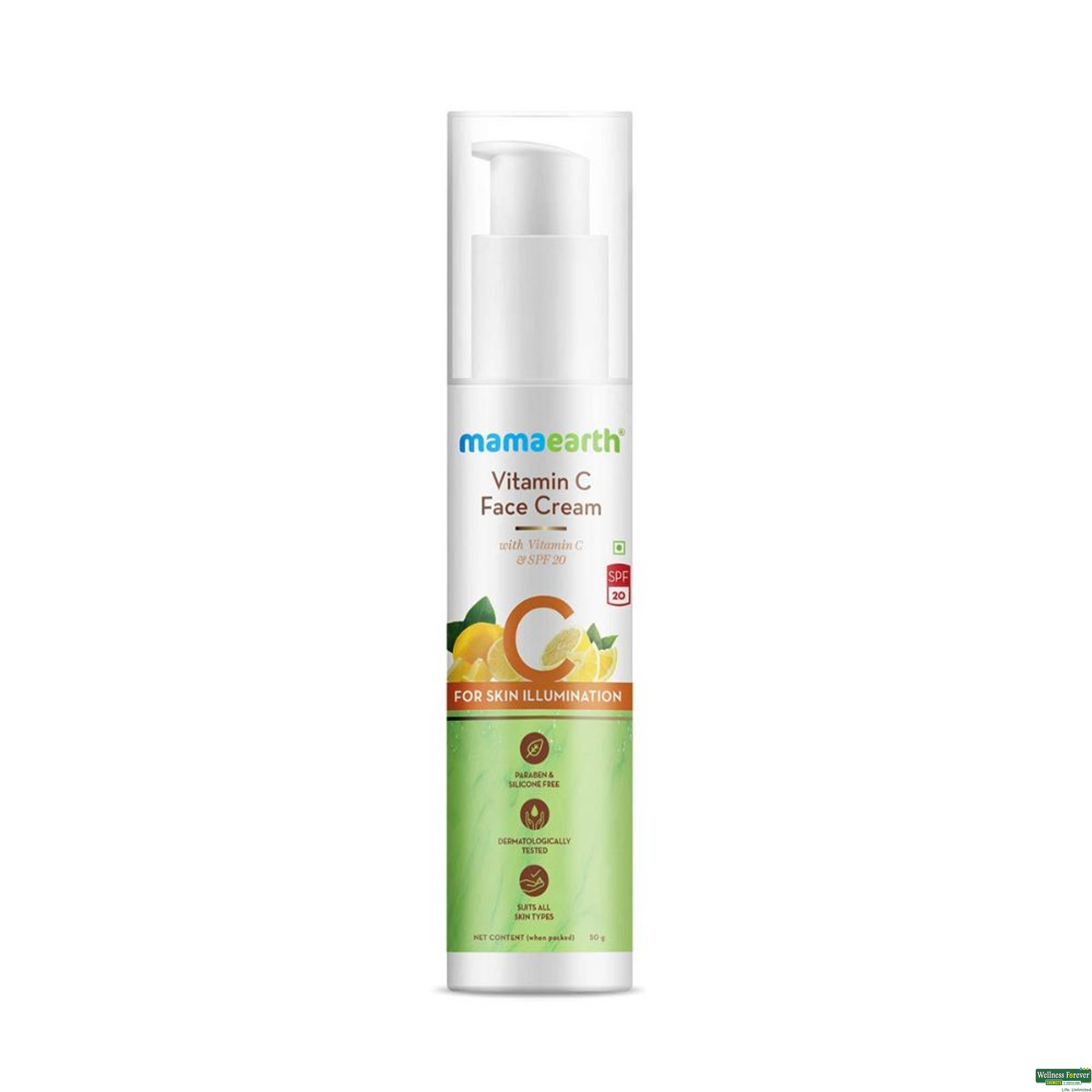 Mamaearth Vitamin C Face Cream, 50 g-image