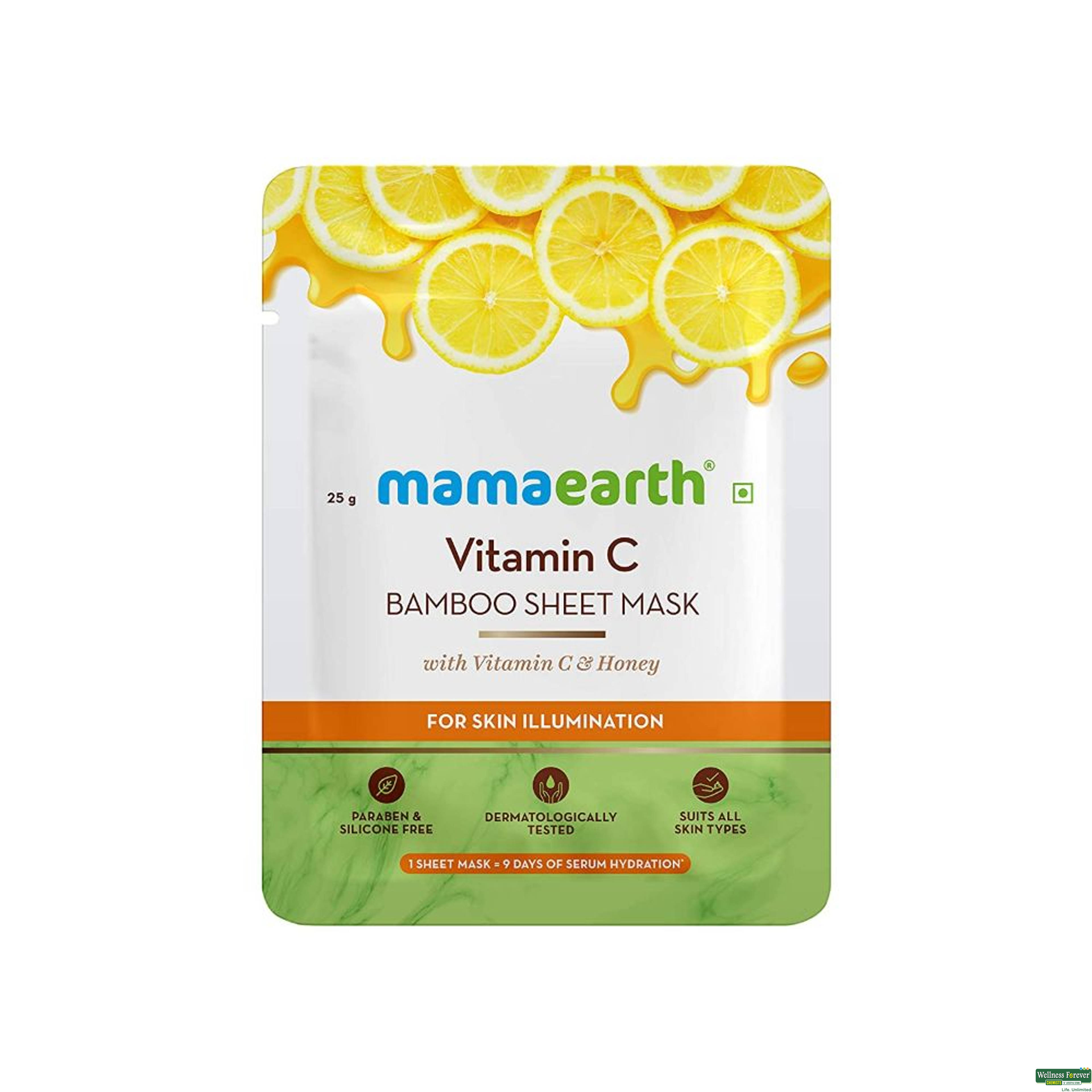 Mamearth Vit C Bamboo Sheet Mask 1Piece-image