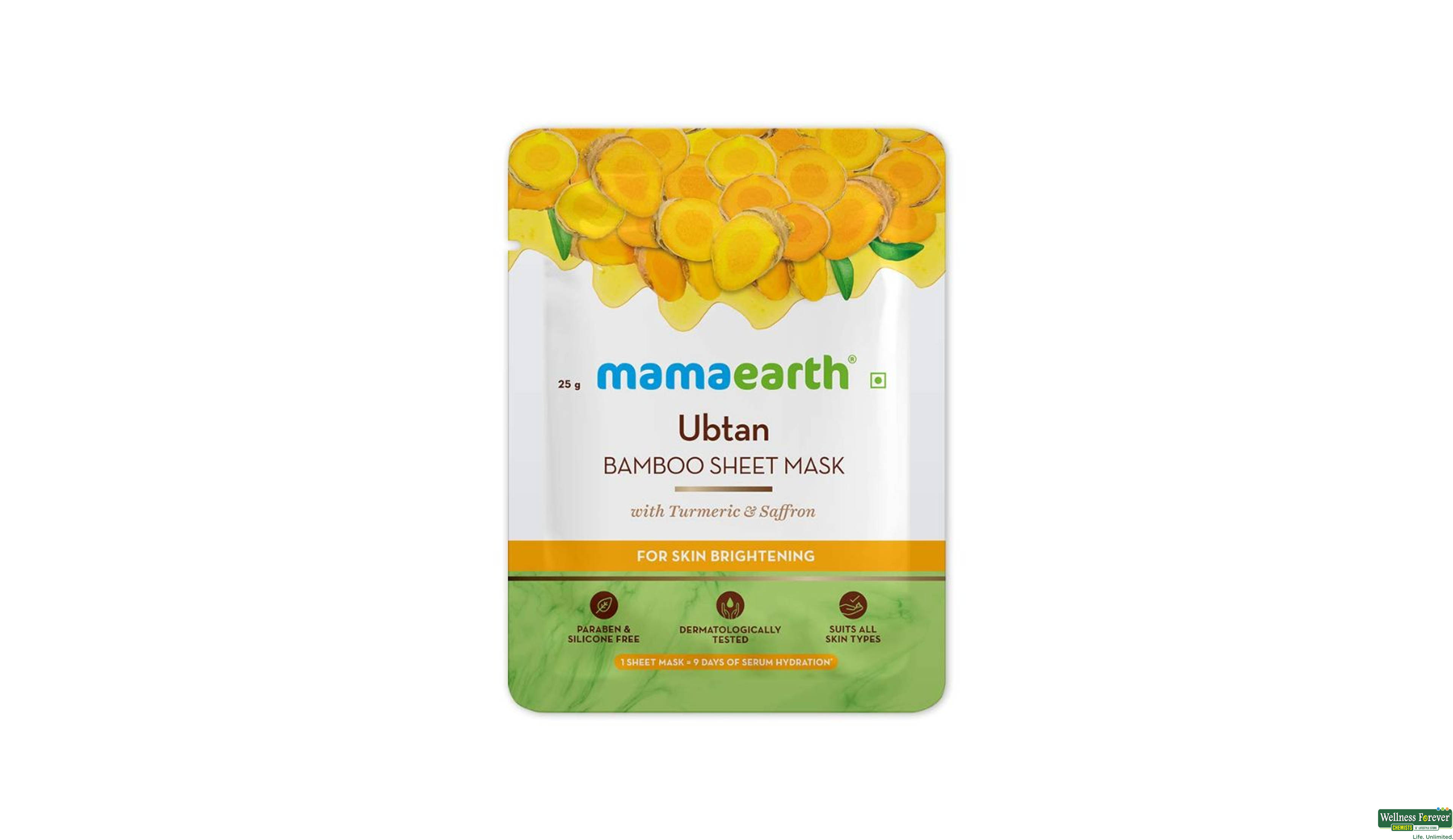 MAMEARTH F/MASK UBTAN BAMBOO 1PC- 1, 1PC, 