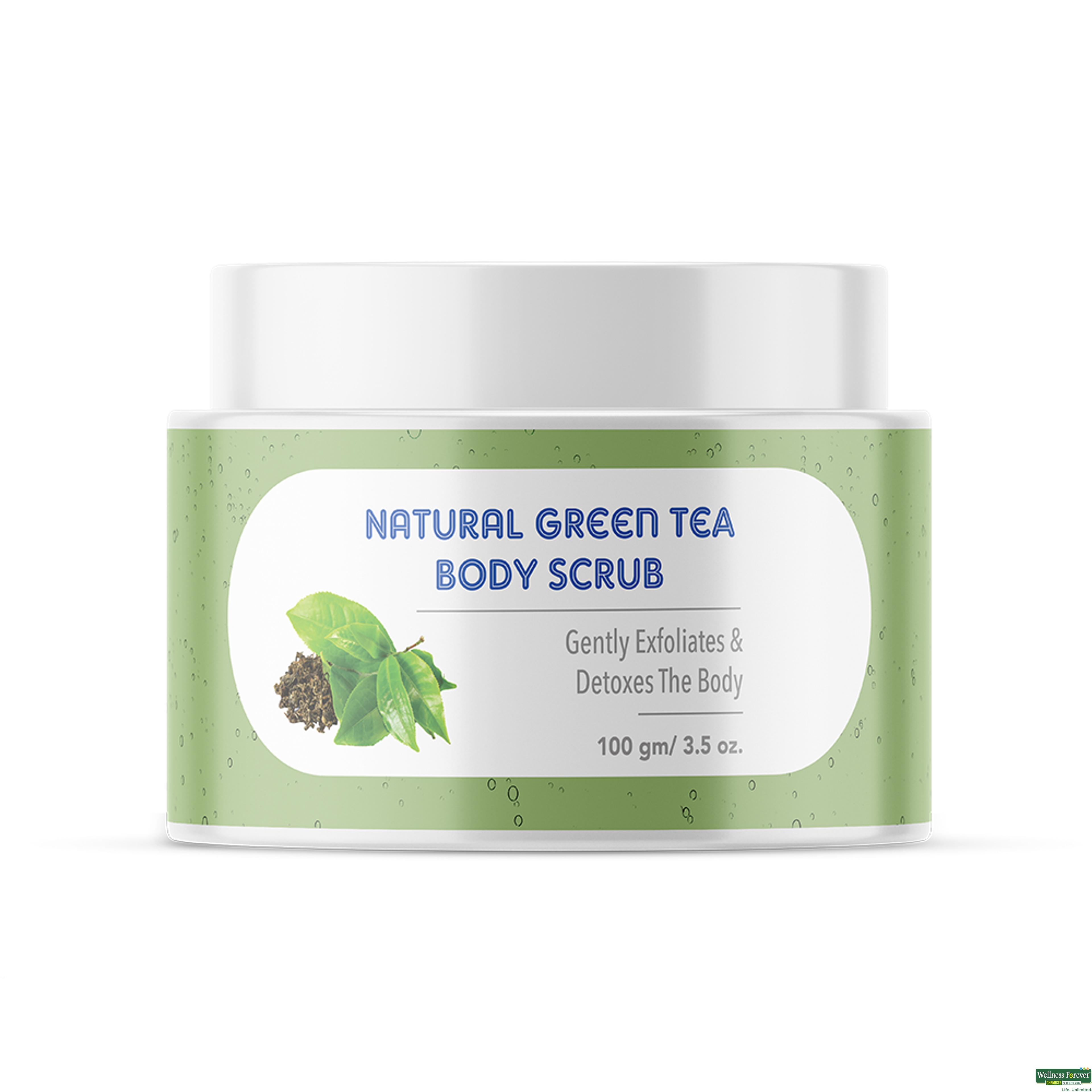 THE MOMS B/SCRUB N/GREEN TEA 100GM-image