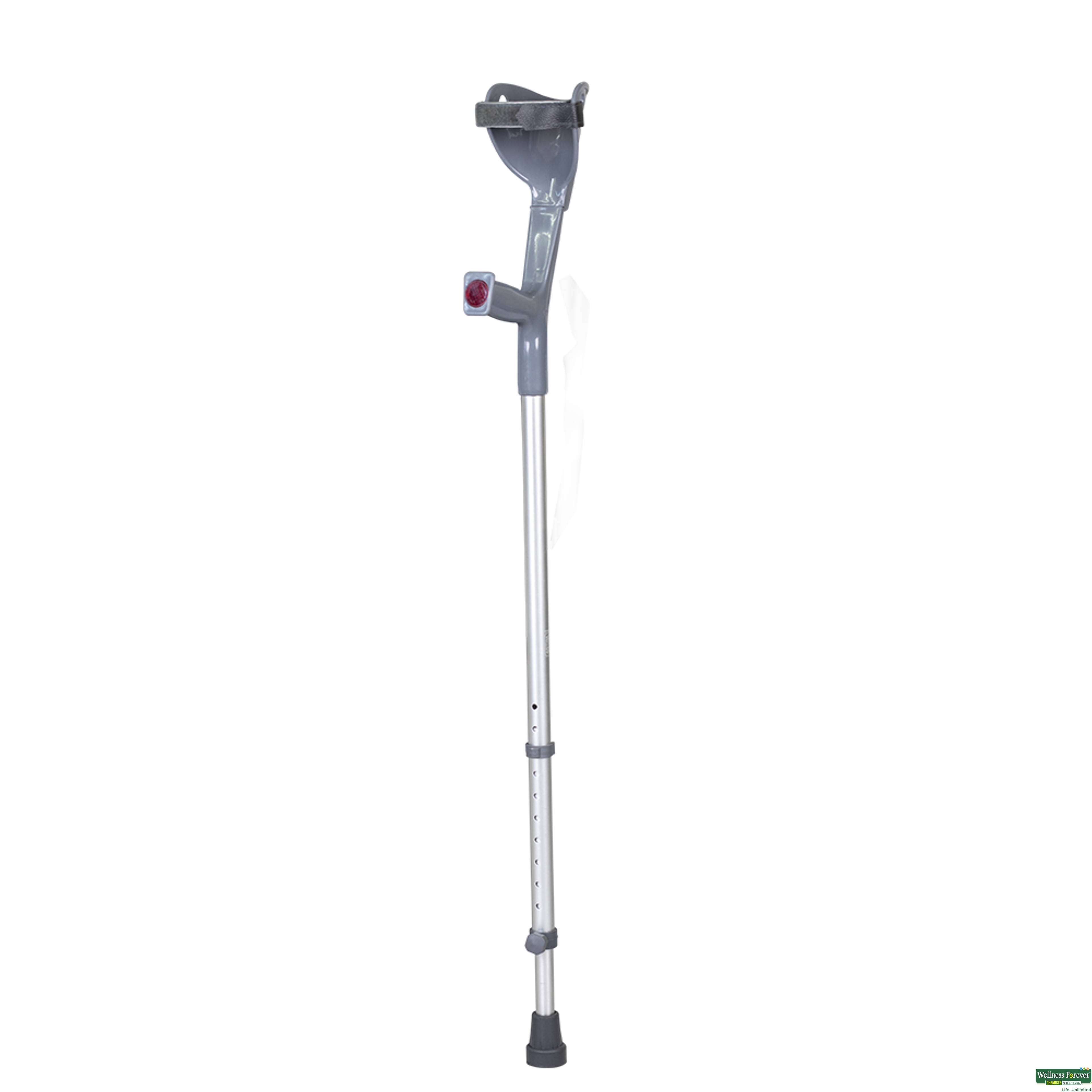 VISSCO ELBOW CRUTCH RED/GREY SINGLE U 1PC-image