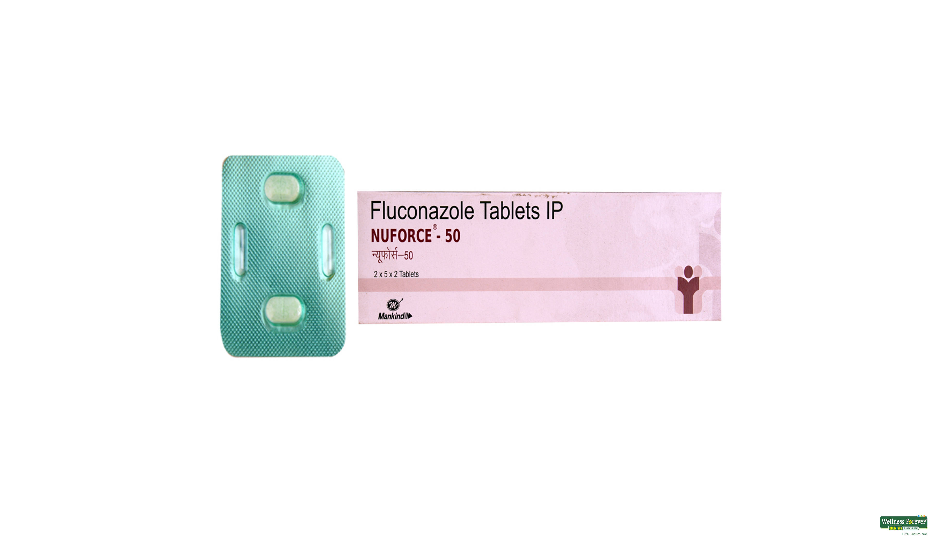 NUFORCE 50MG 2TAB- 1, 2TAB, 
