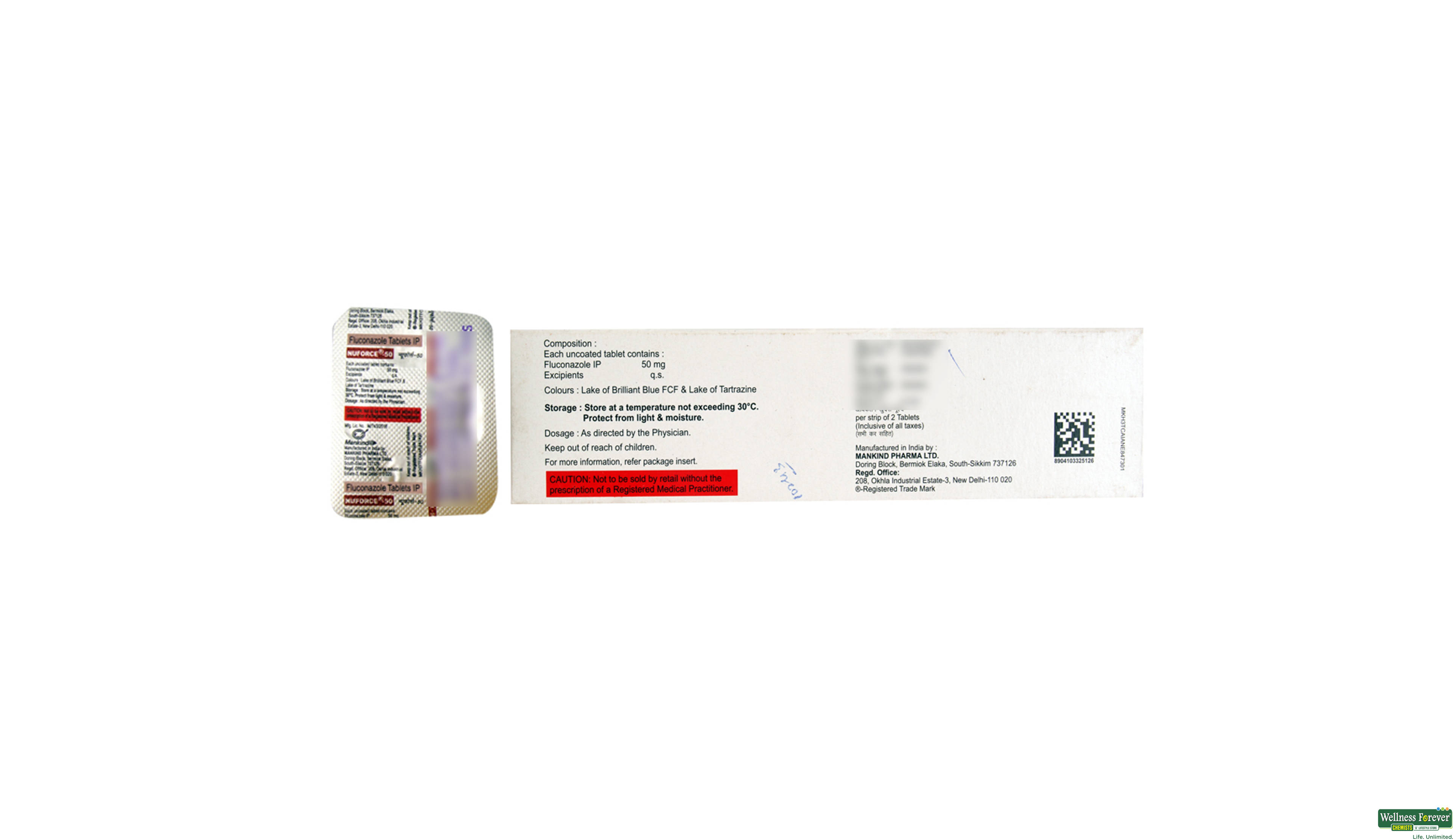 NUFORCE 50MG 2TAB- 2, 2TAB, 