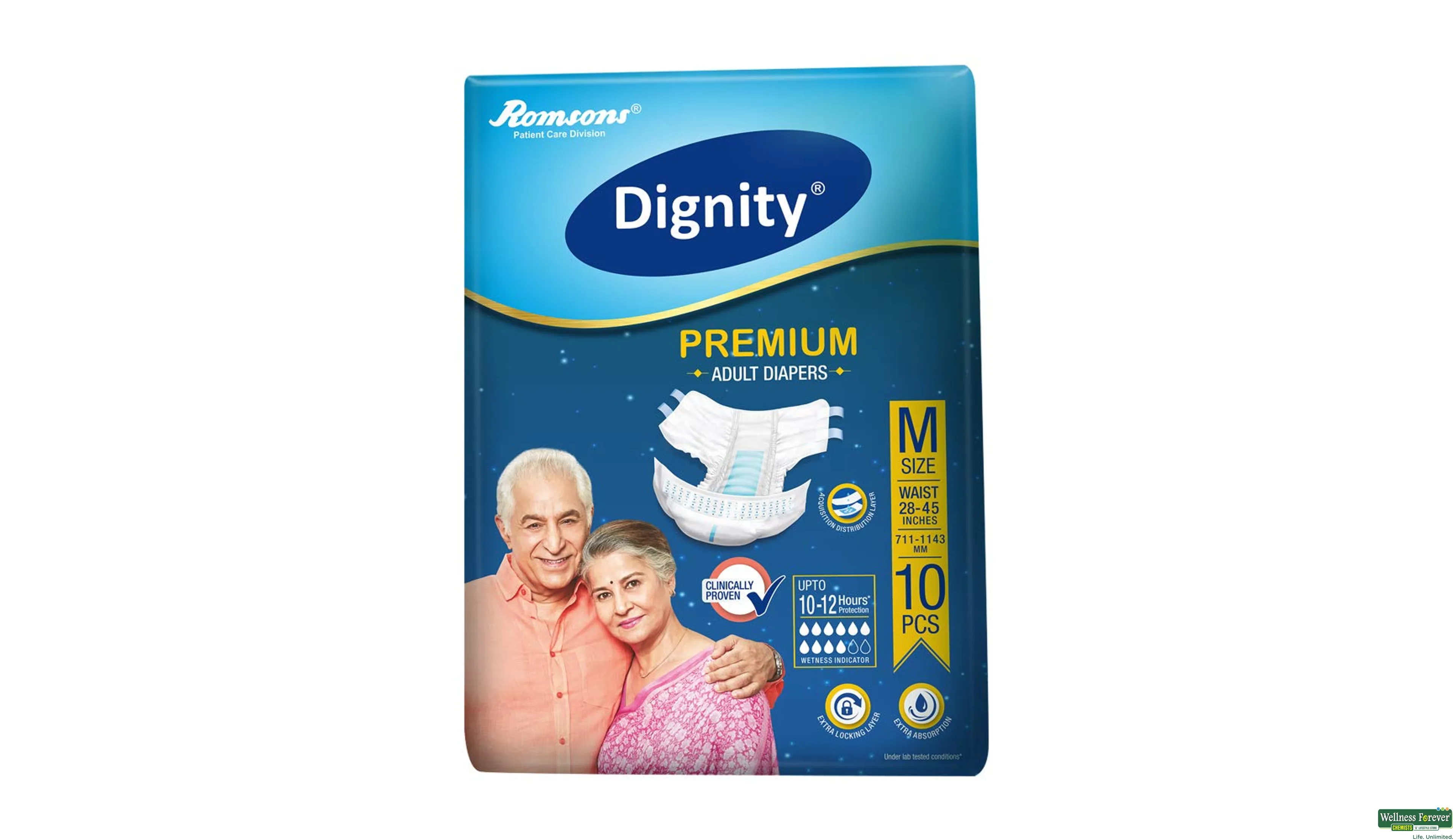 DIGNITY PREMIUM DIAP ADULT M 10PC- 1, 10PC, 