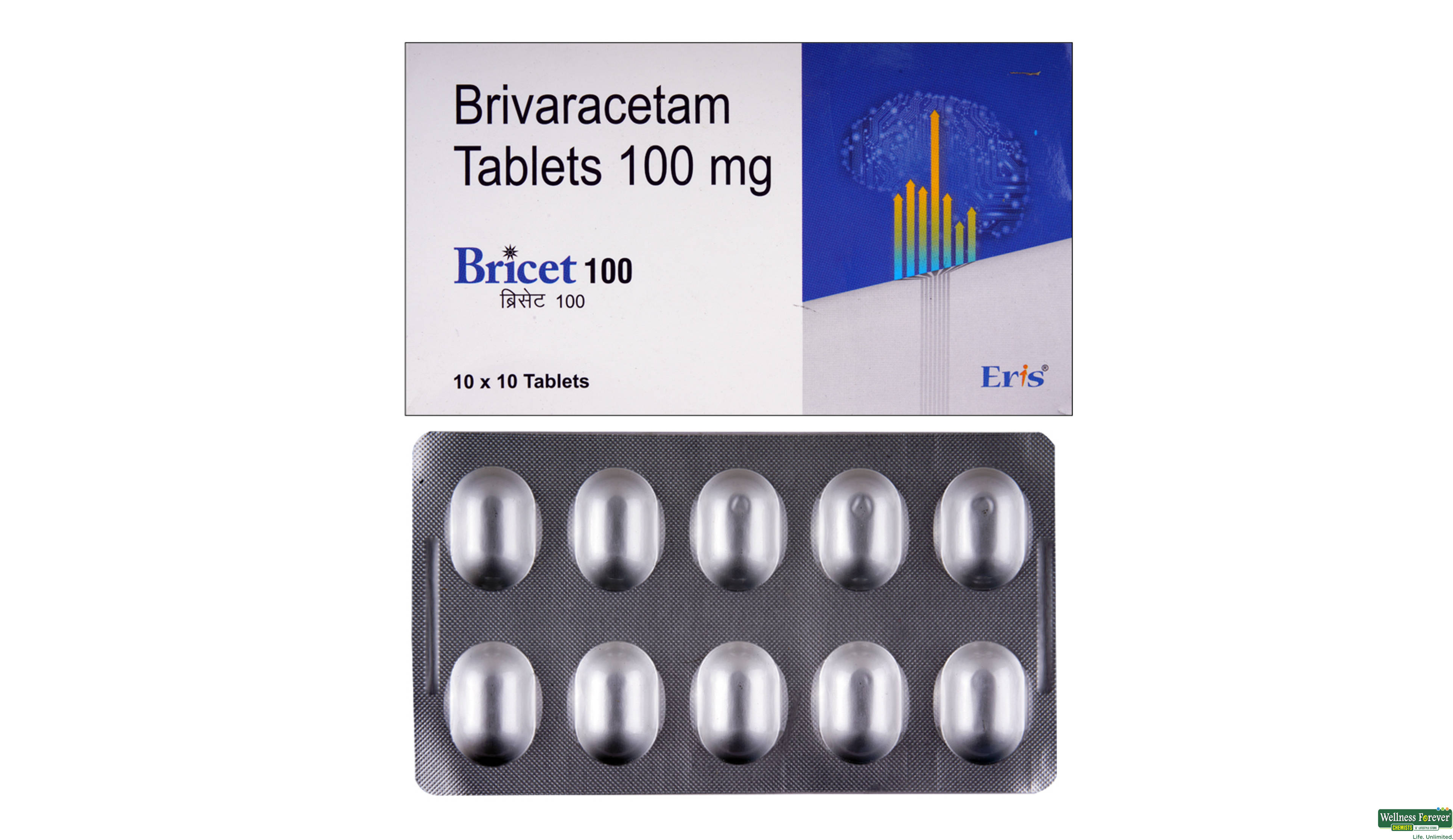 BRICET 100MG 10TAB- 1, 10TAB, 