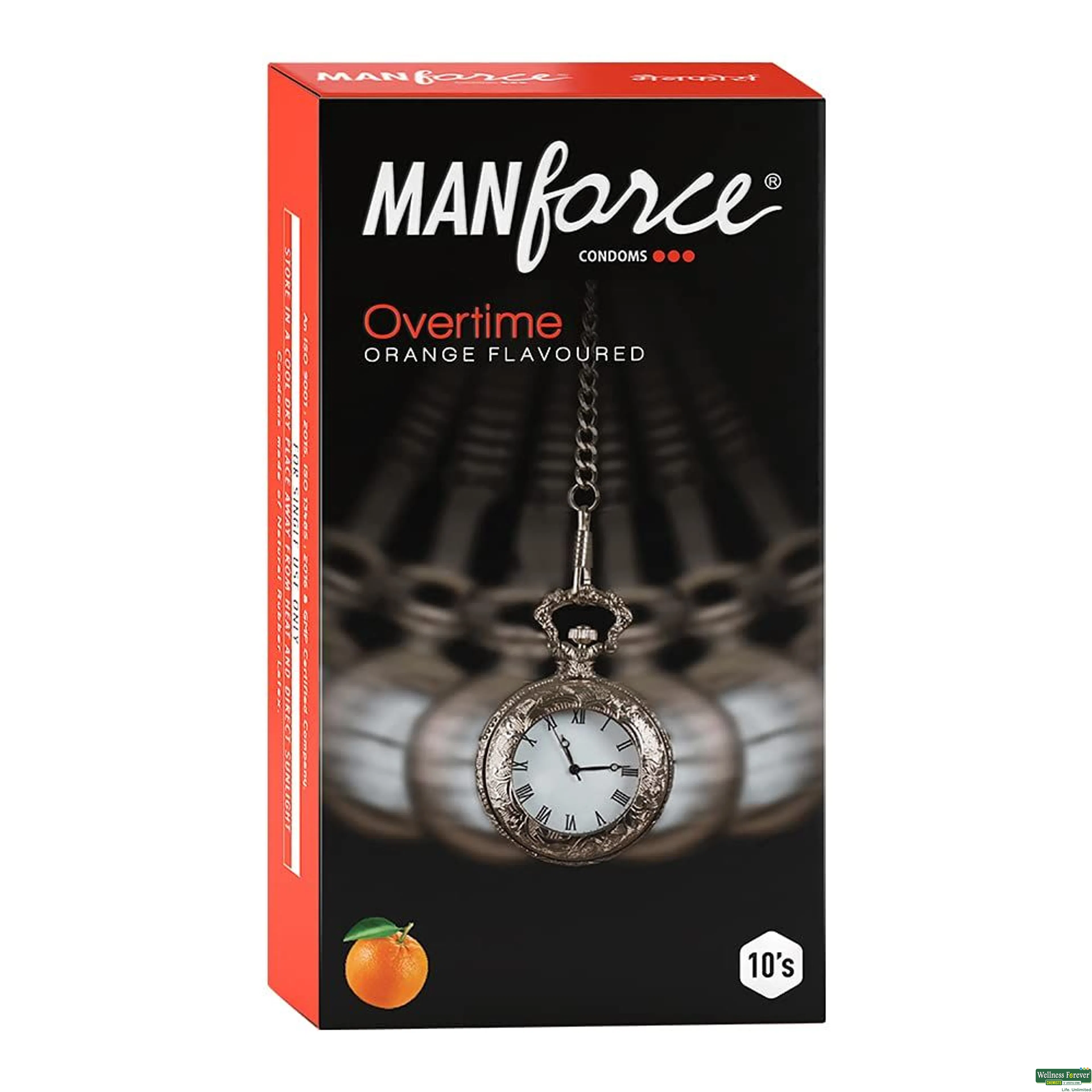 MANFORCE CONDOM OVERTIME ORANGE 10PC-image