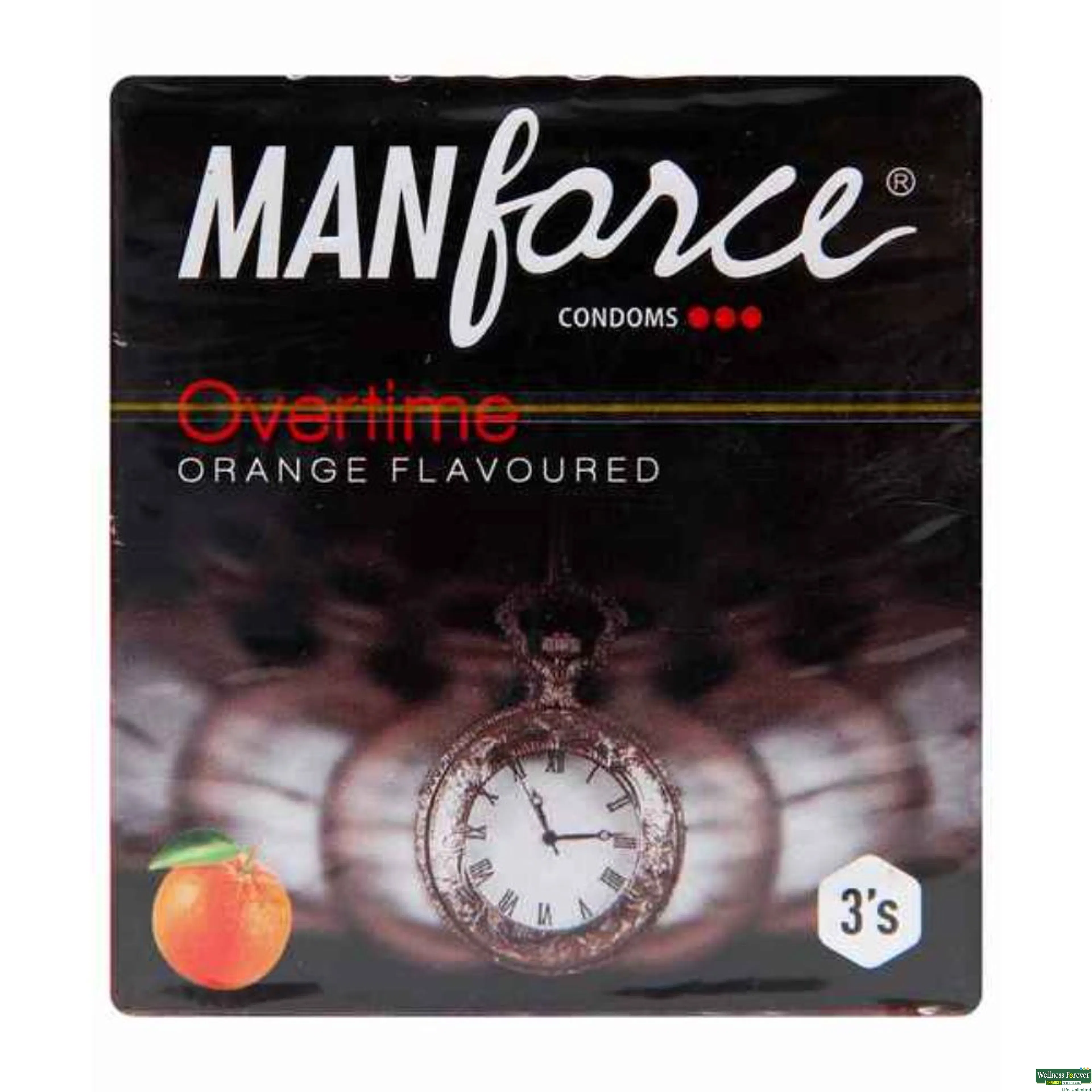 MANFORCE CONDOM OVERTIME ORANGE 3PC-image