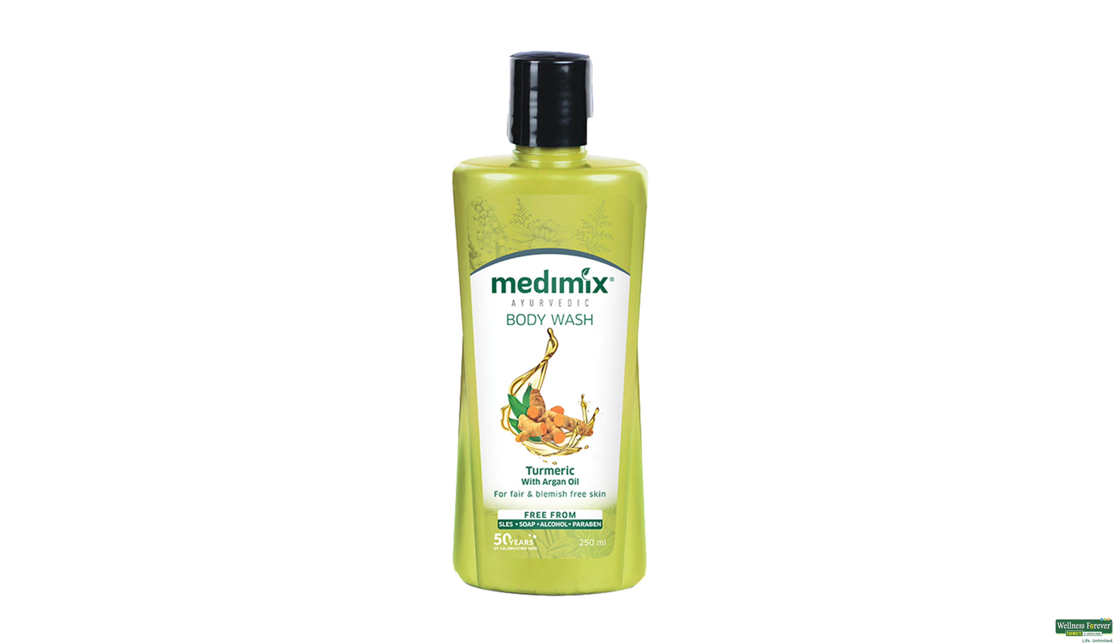 MEDIMIX B/WASH AYUR TURMERIC/ARGAN OIL 250ML- 1, 250ML, 
