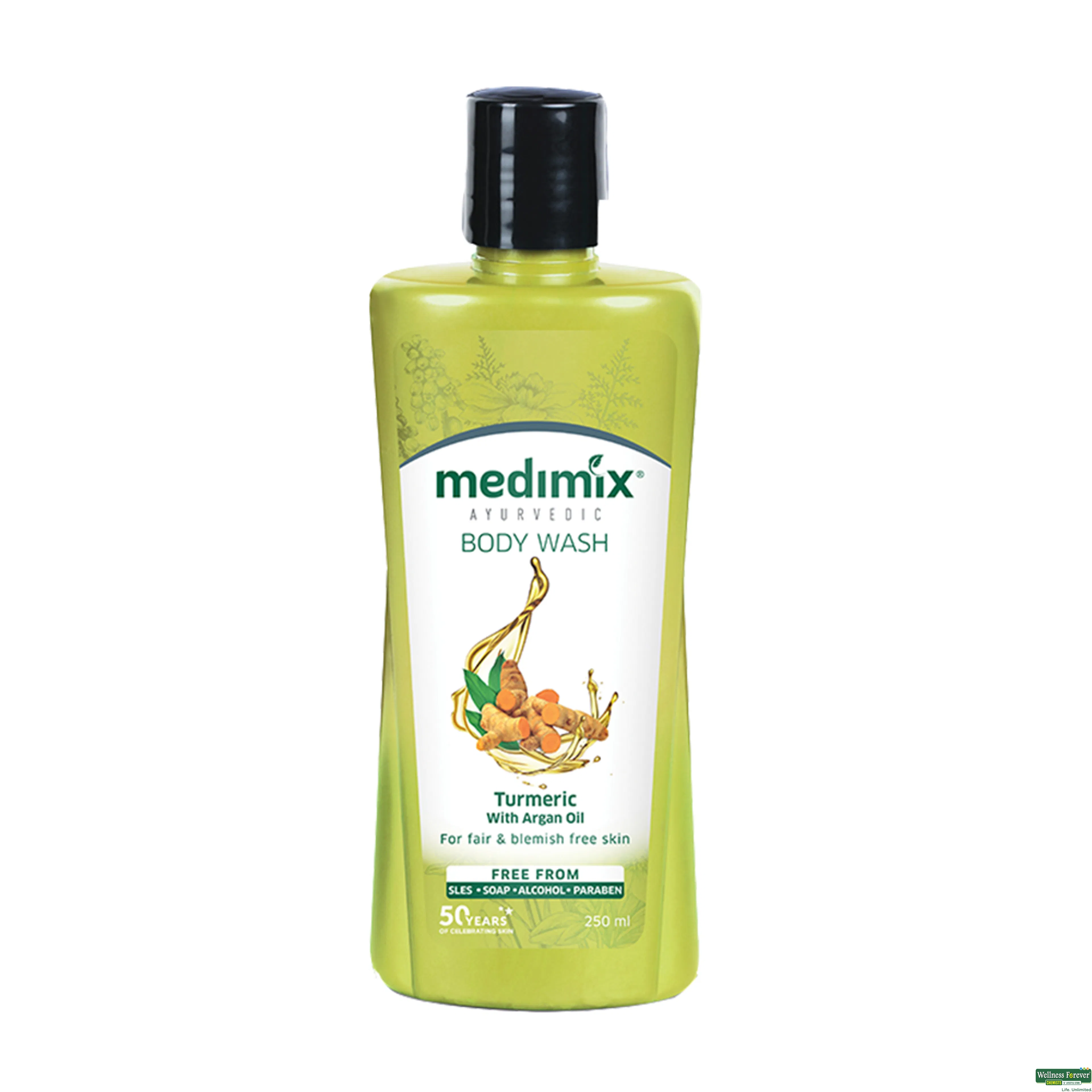 MEDIMIX B/WASH AYUR TURMERIC/ARGAN OIL 250ML-image