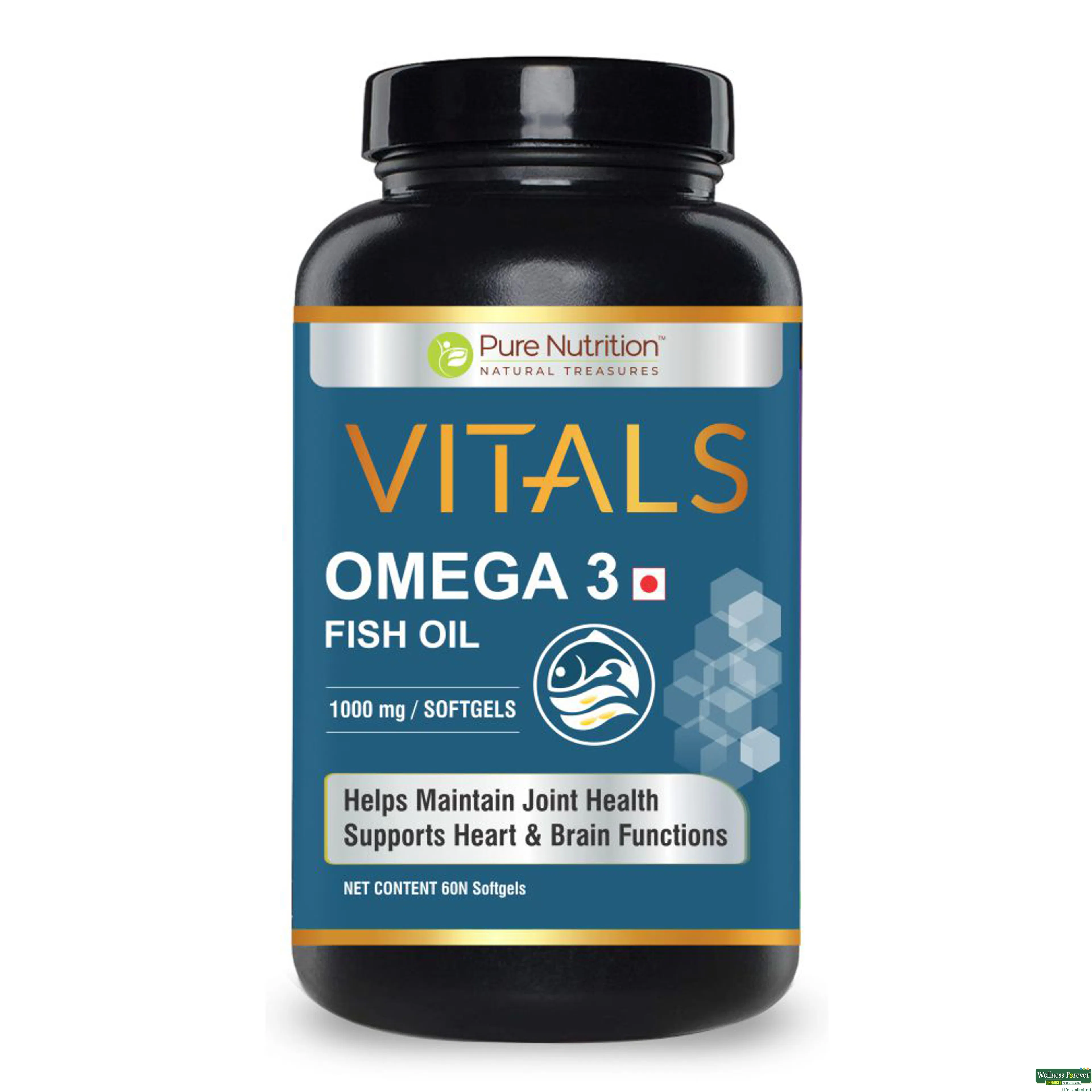 PURE NUTRITION OMEGA 3 1000MG 60CAP-image