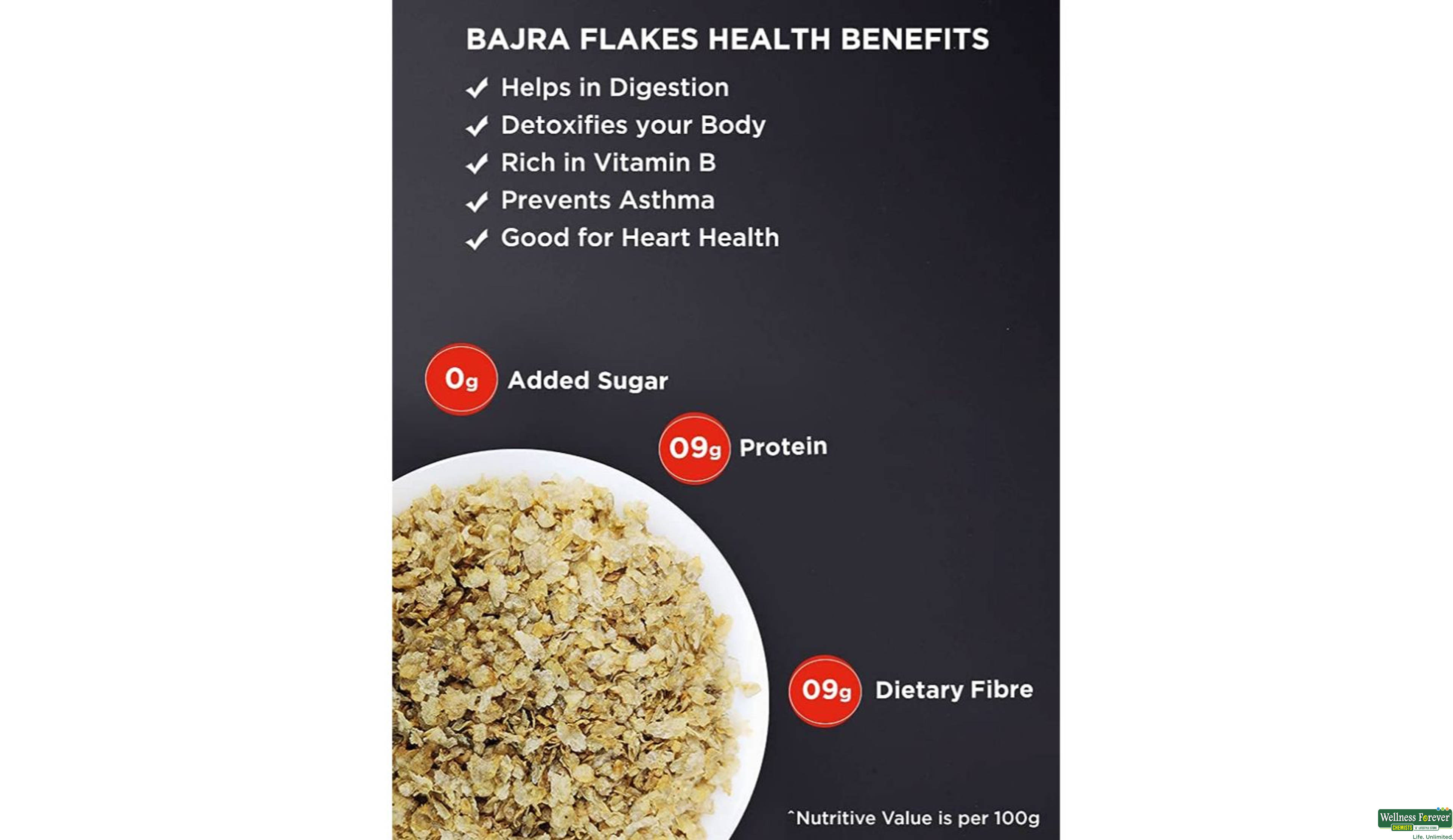 TRUE E BAJRA FLAKES HONEY 650GM- 5, 650GM, null