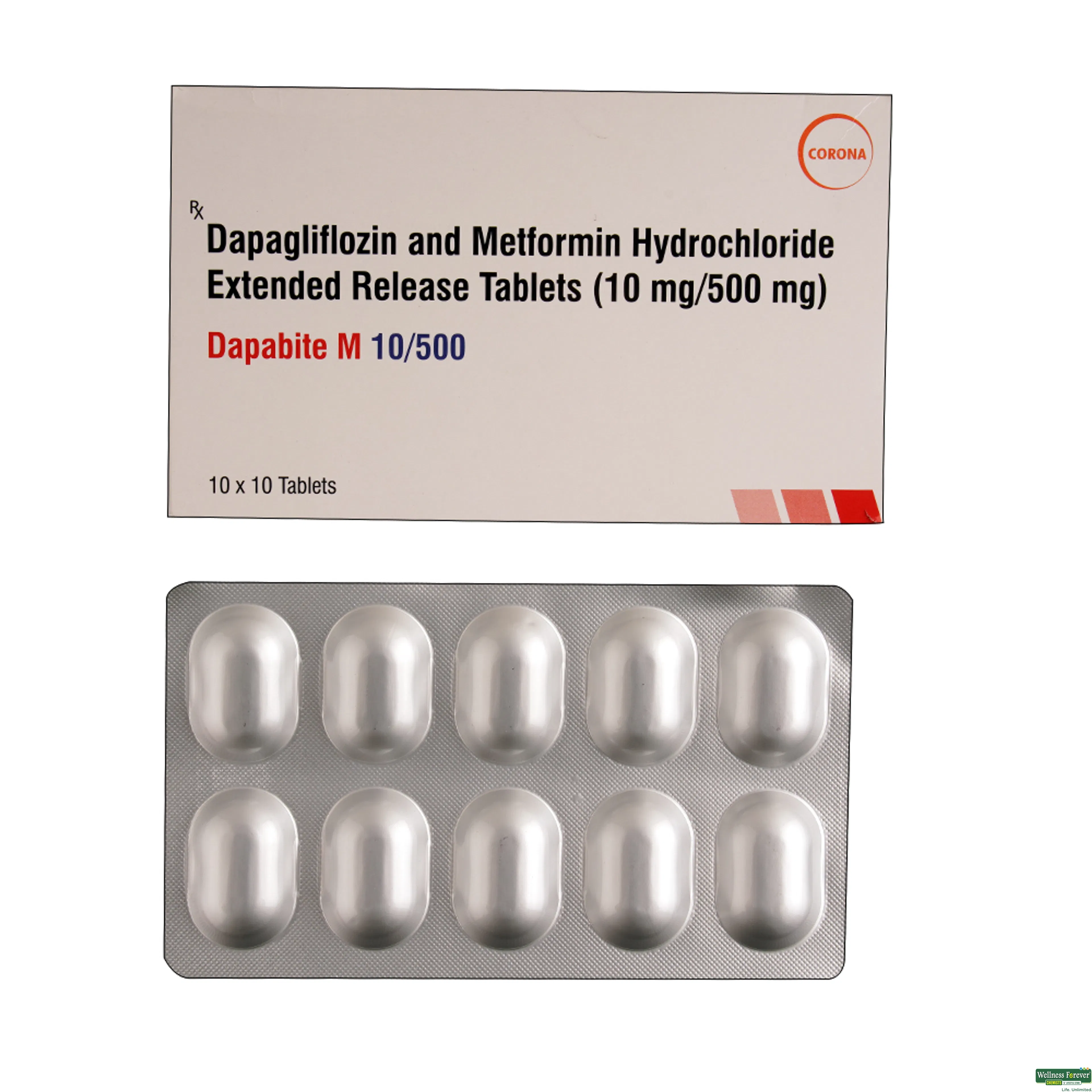 DAPABITE-M 10/500MG 10TAB-image