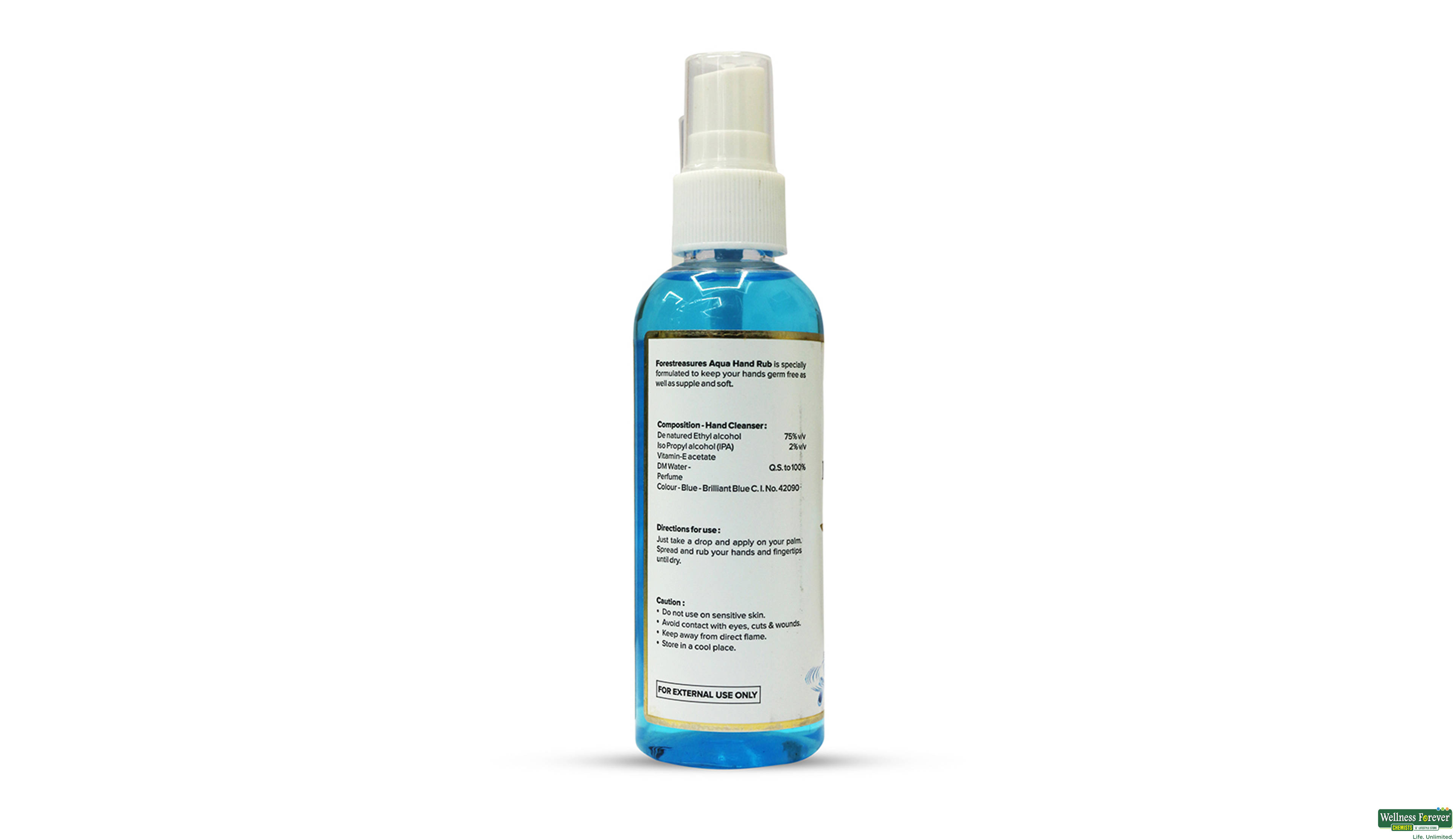 FORESTREASURES H/RUB LIQ AQUA 100ML- 2, 100ML, 