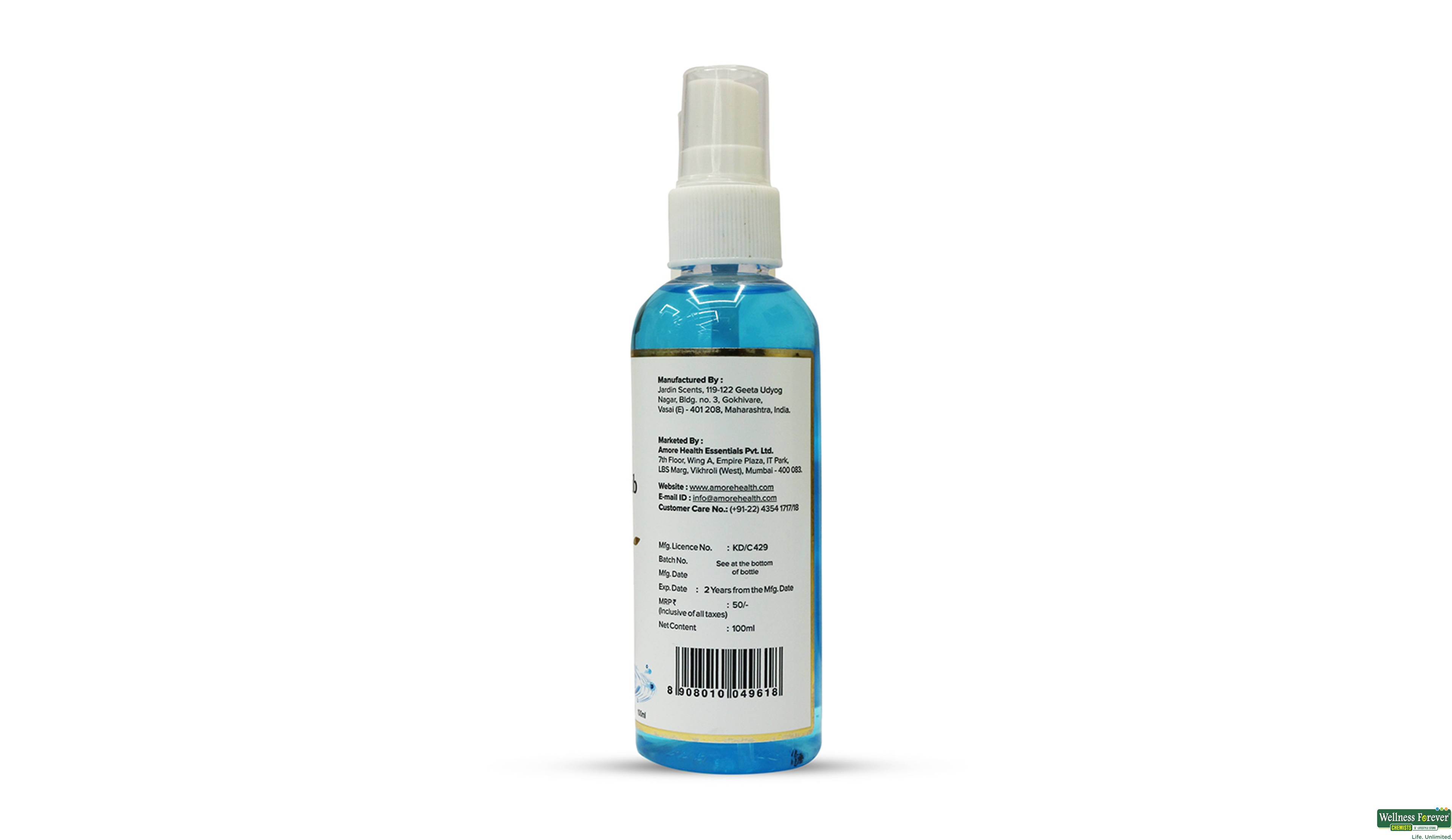 FORESTREASURES H/RUB LIQ AQUA 100ML- 3, 100ML, 