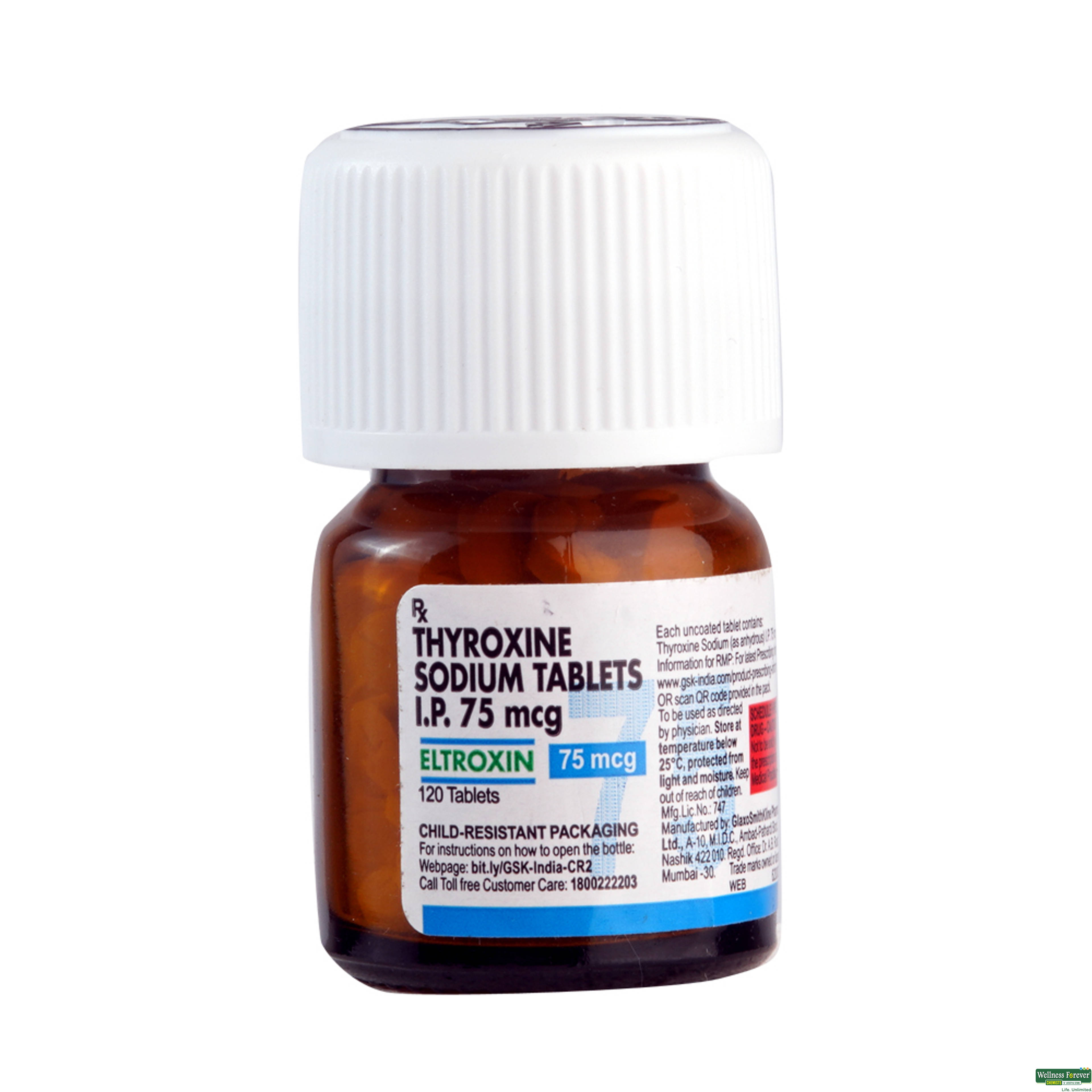 ELTROXIN 75MCG 120TAB-image