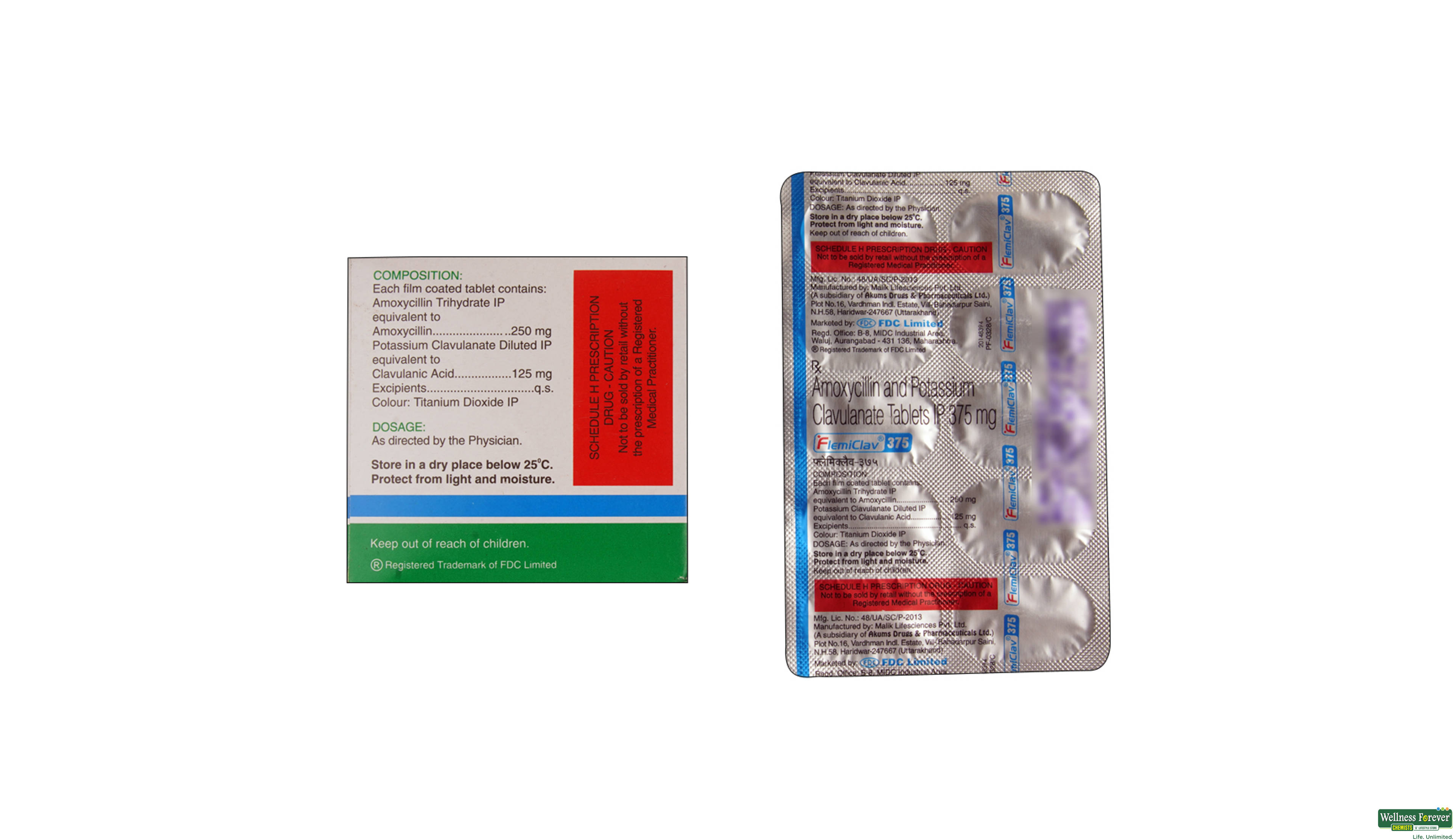 FLEMICLAV 375MG 10TAB- 2, 10TAB, 