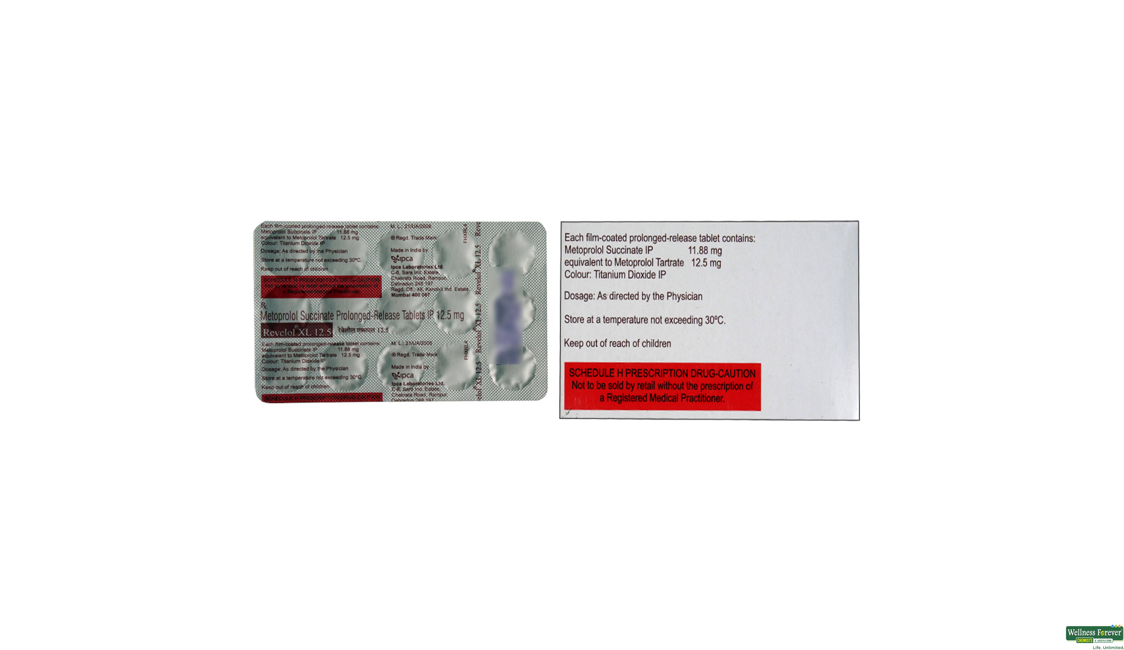 REVELOL-XL 12.5MG 15TAB- 2, 15TAB, 