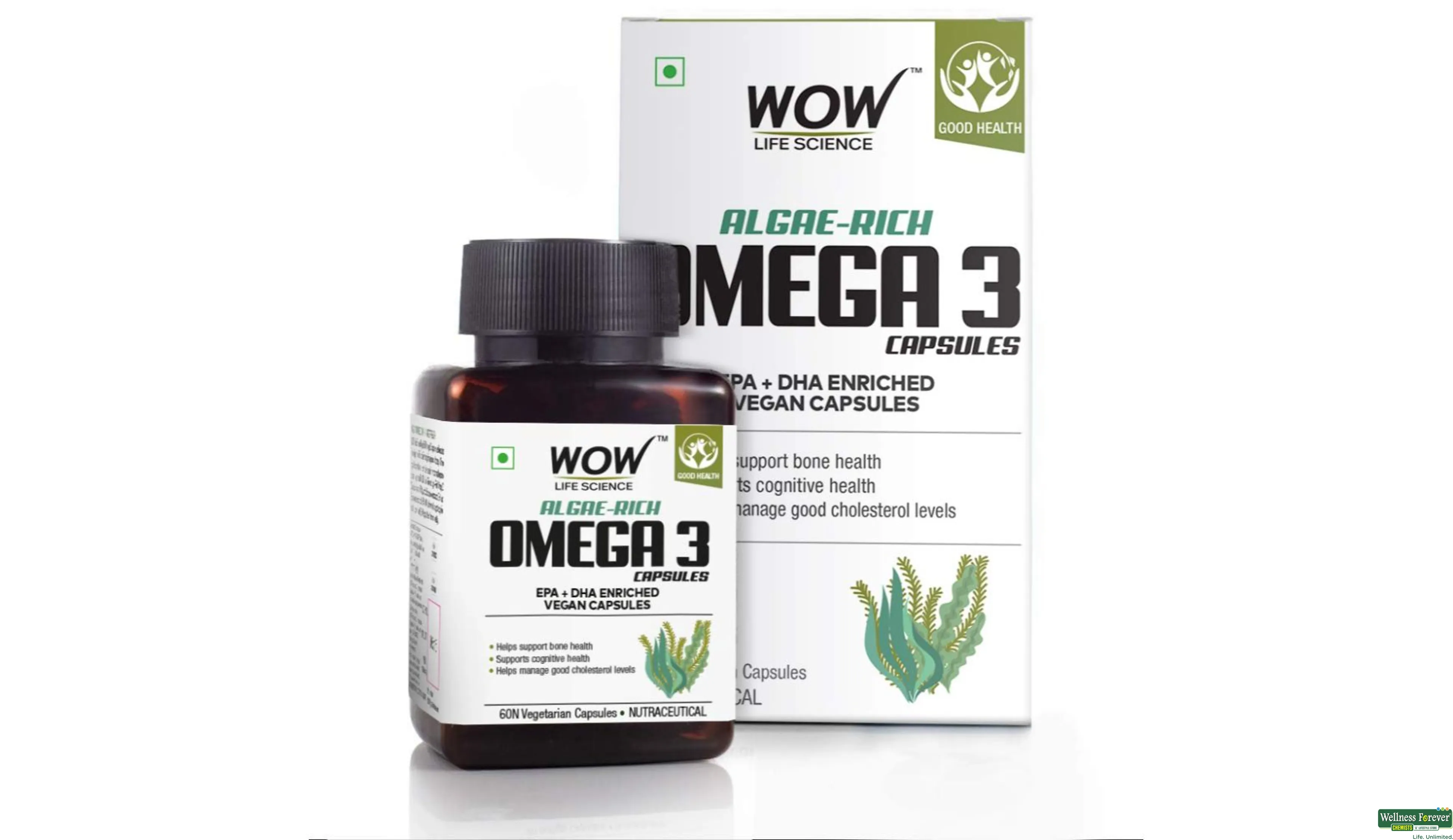 WOW ALGAE-RICH OMEGA-3 60CAP- 1, 60CAP, null