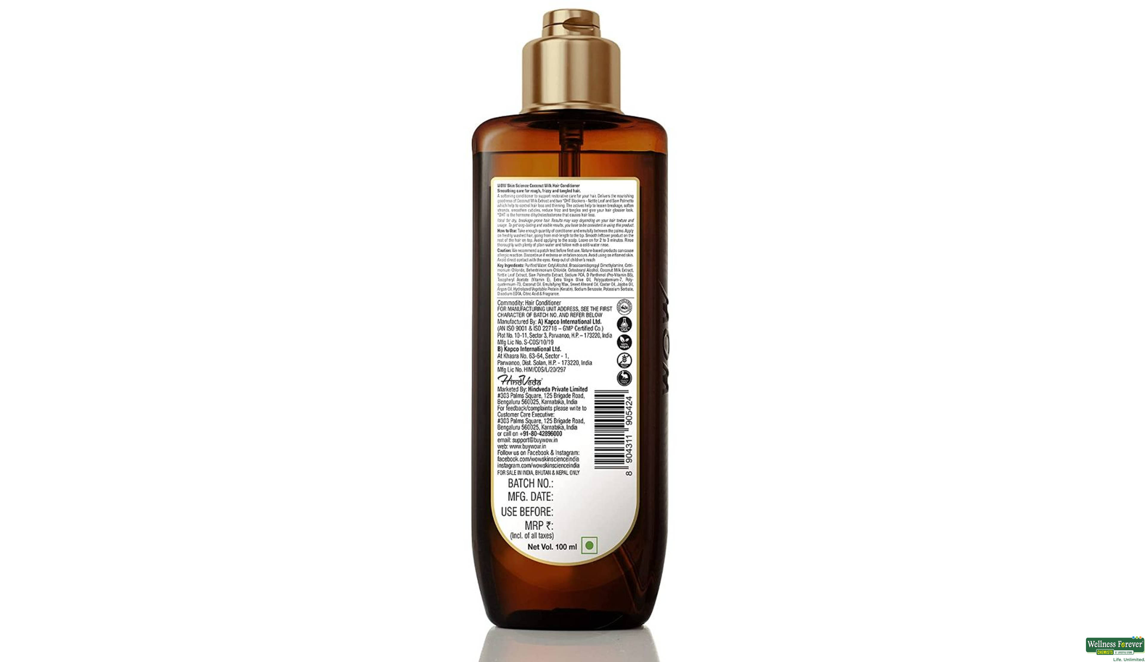WOW COCONUT MILK COND 100ML- 2, 100ML, null