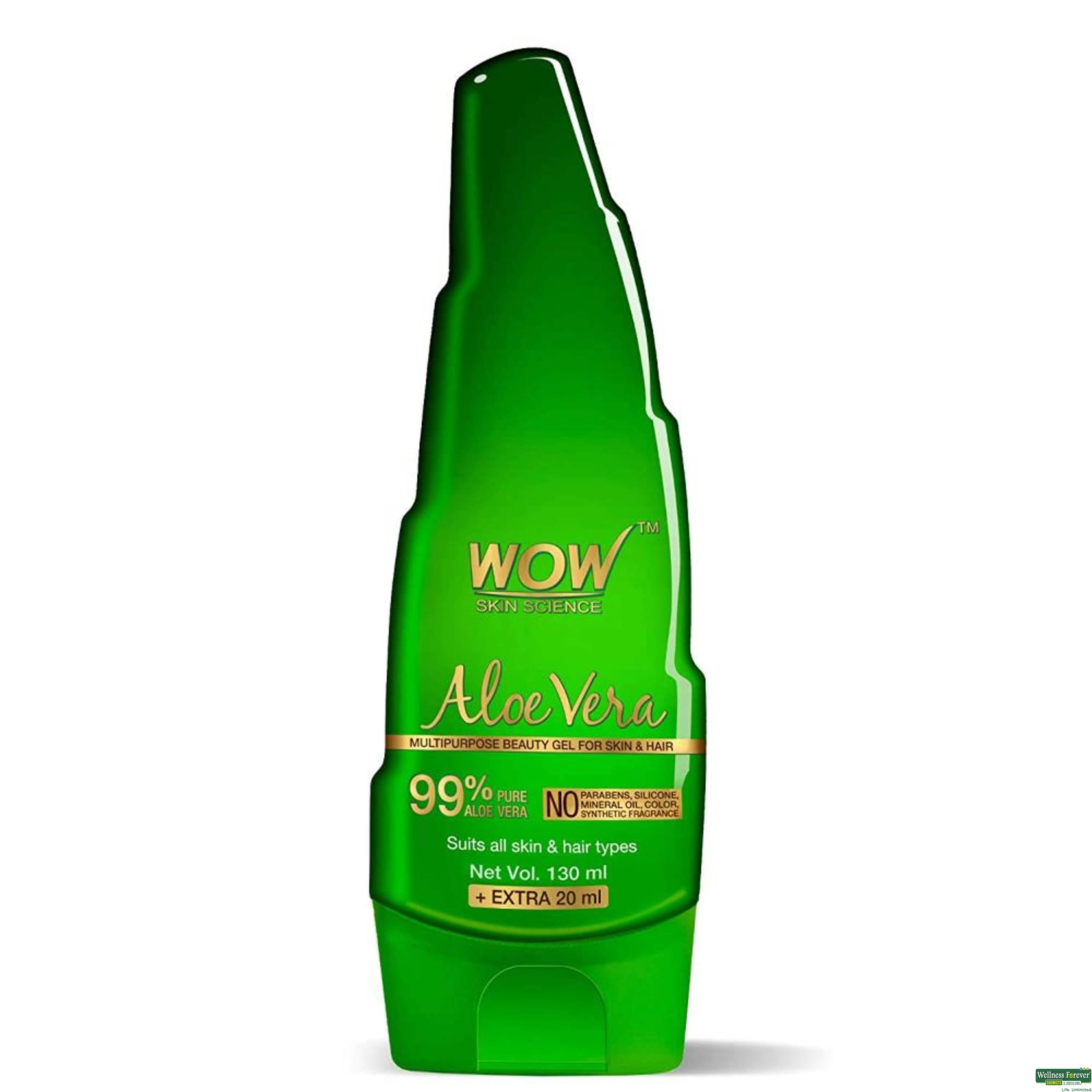 WOW Skin Science 99% Pure Aloe Vera Gel, 150 ml-image