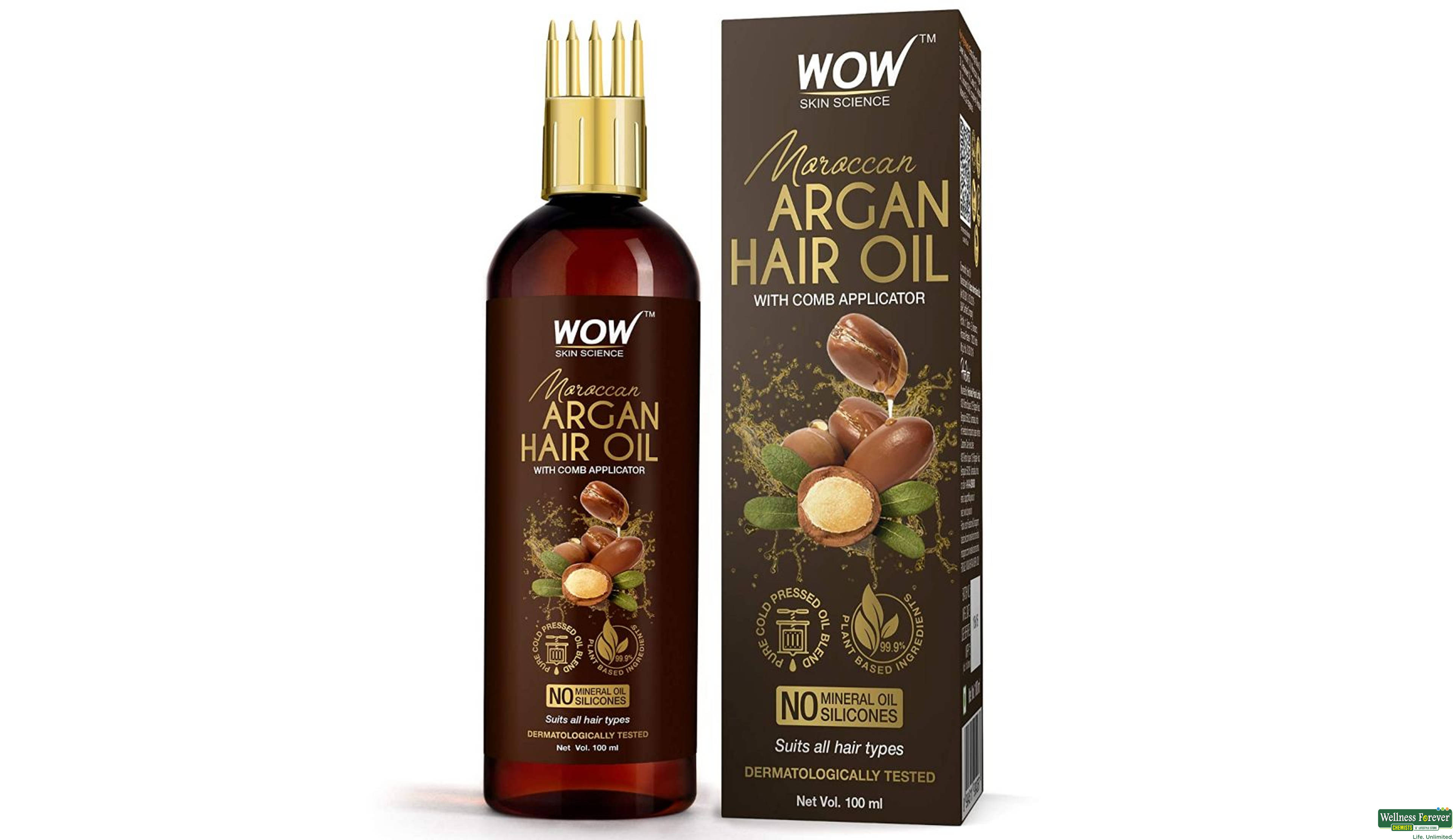 WOW MOROCCAN ARGAN HAIR OIL 100ML- 1, 100ML, null