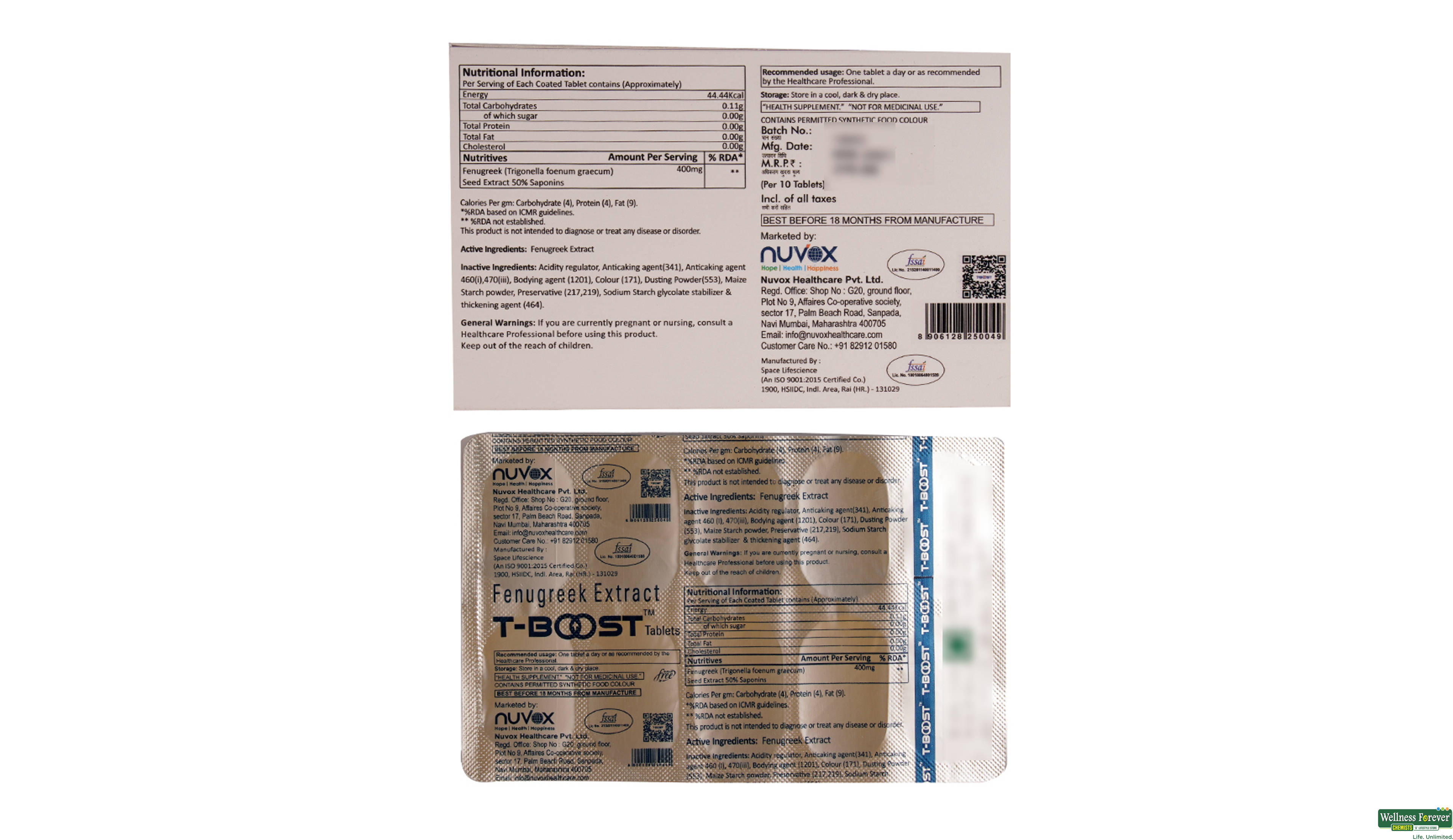 T-BOOST 400MG 10TAB- 2, 10TAB, 