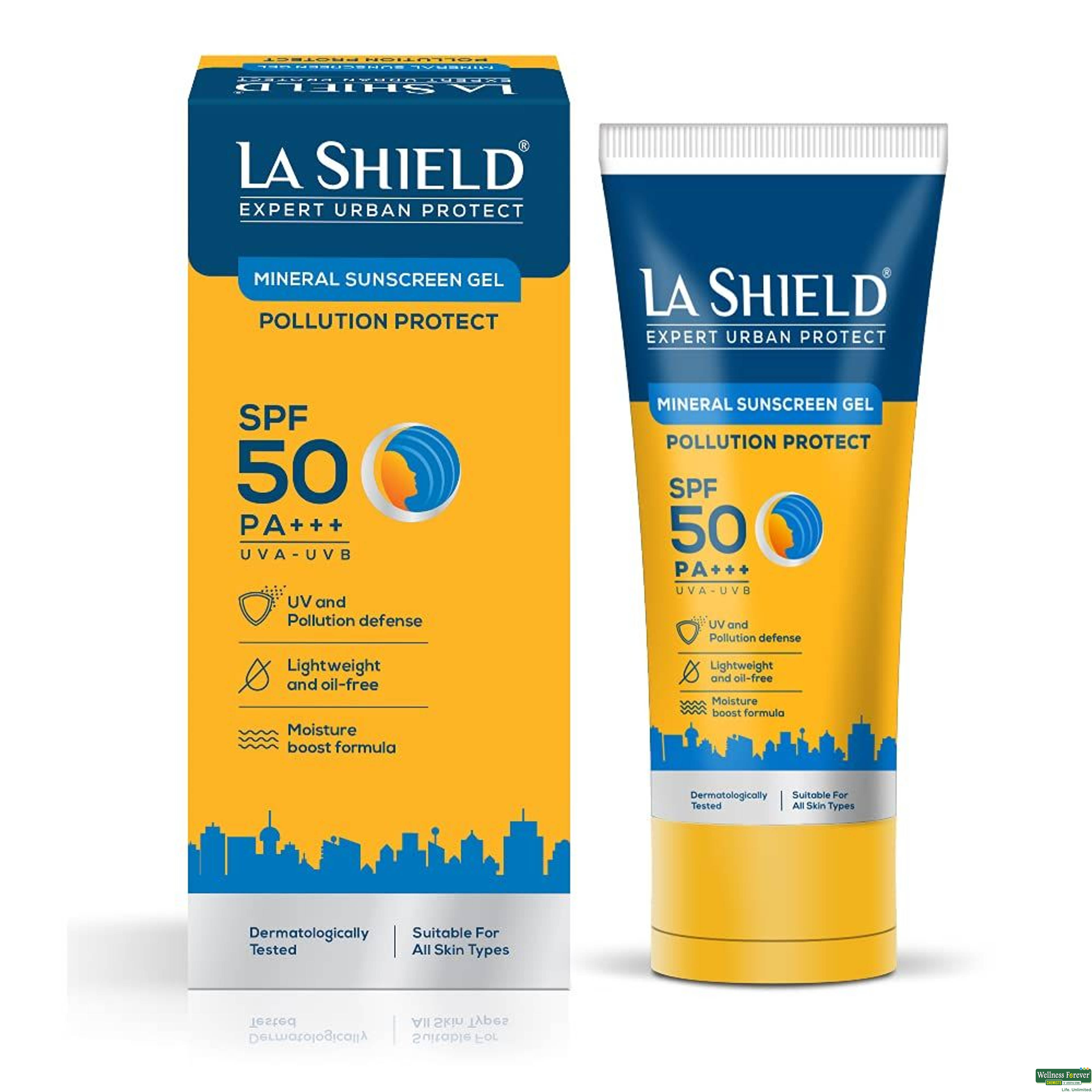 La-Shield Urban Min Sunscreen SPF 50 Gel, 50 g-image