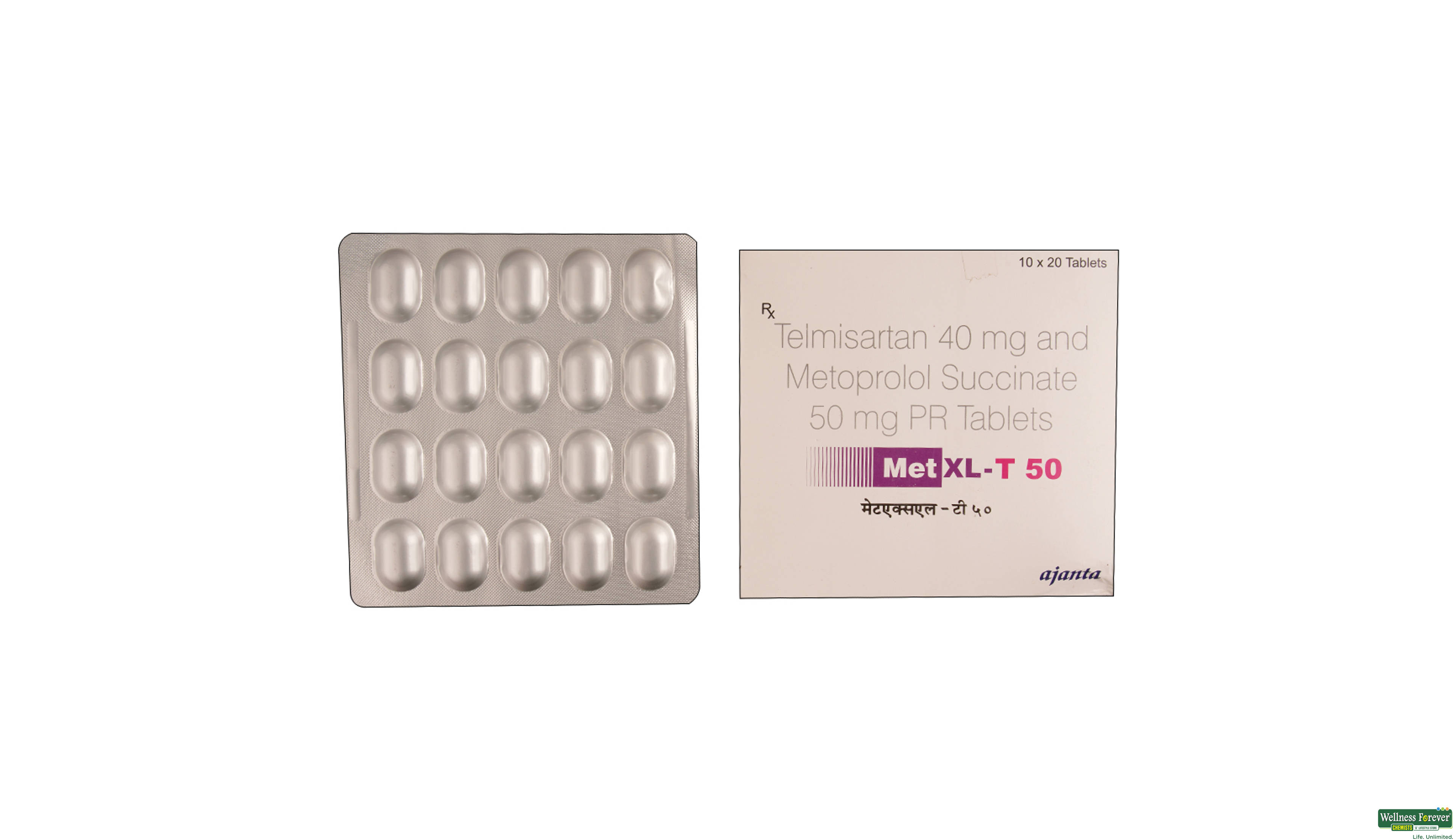 MET-XL-T 50MG 20TAB- 1, 20TAB, 