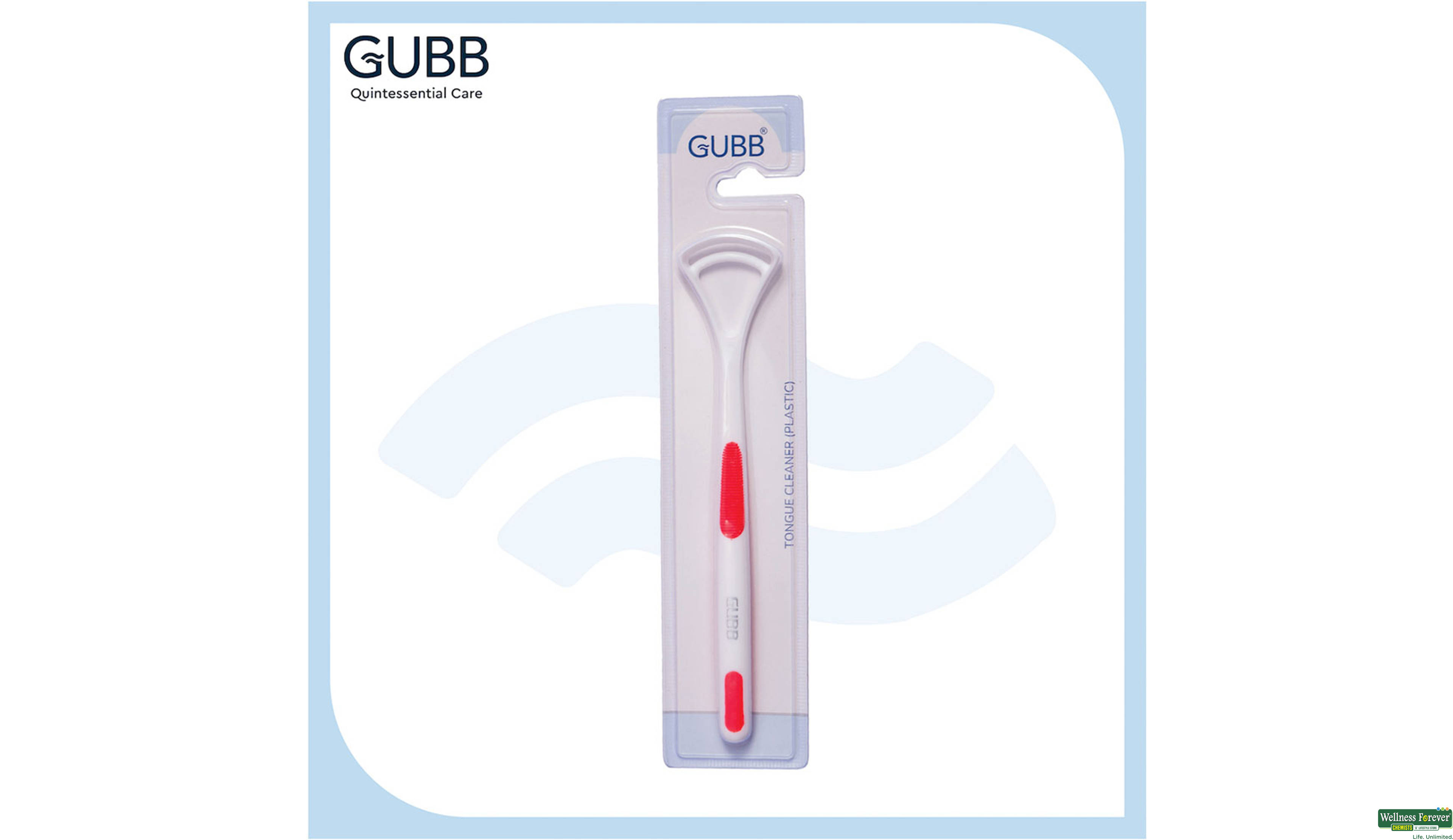 GUBB TONGUE CLEANER PLASTIC 1PC- 2, 1PC, 