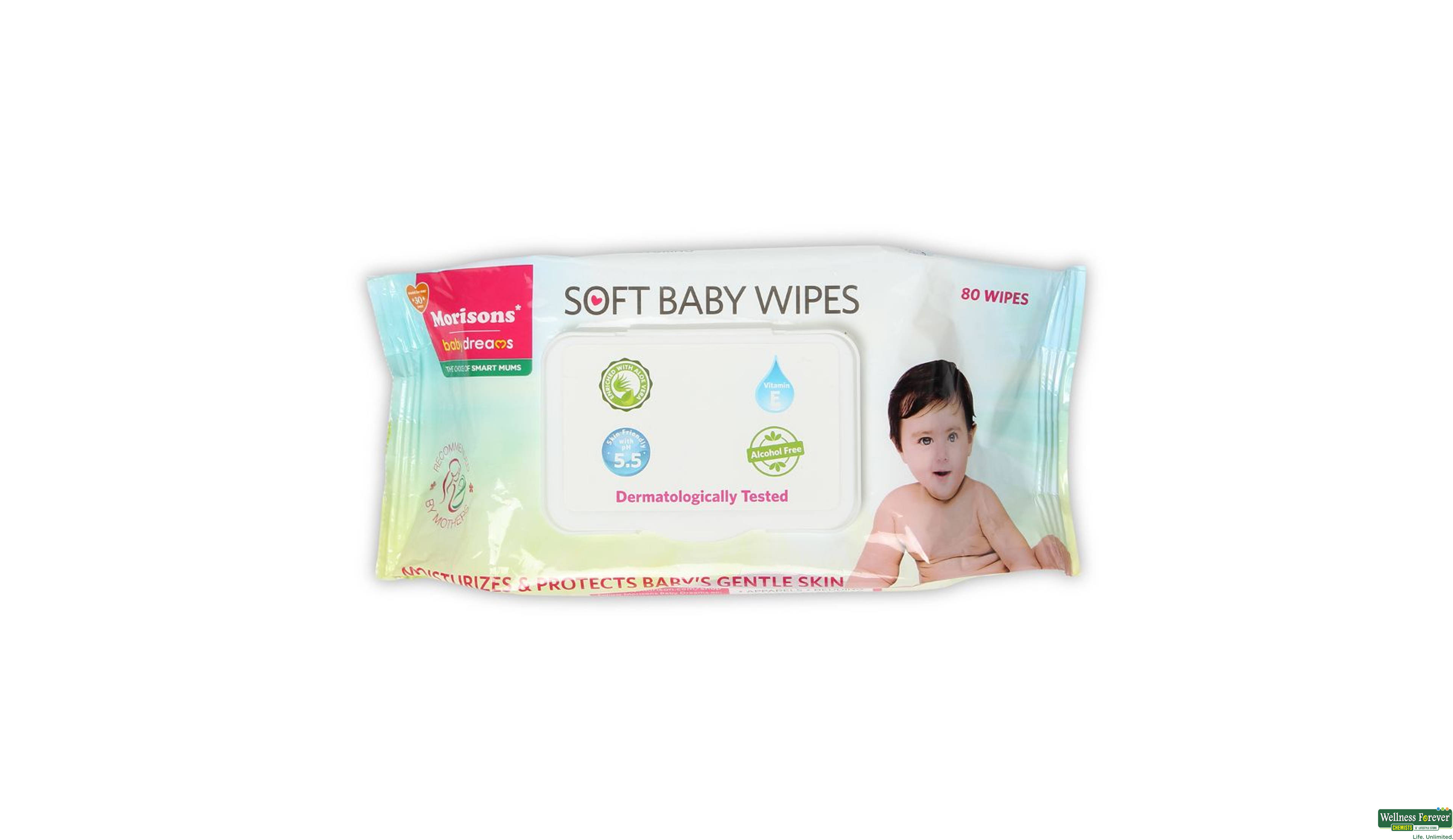 MBD BABY WIPES PACK WITH LID 80PC- 1, 80PC, 