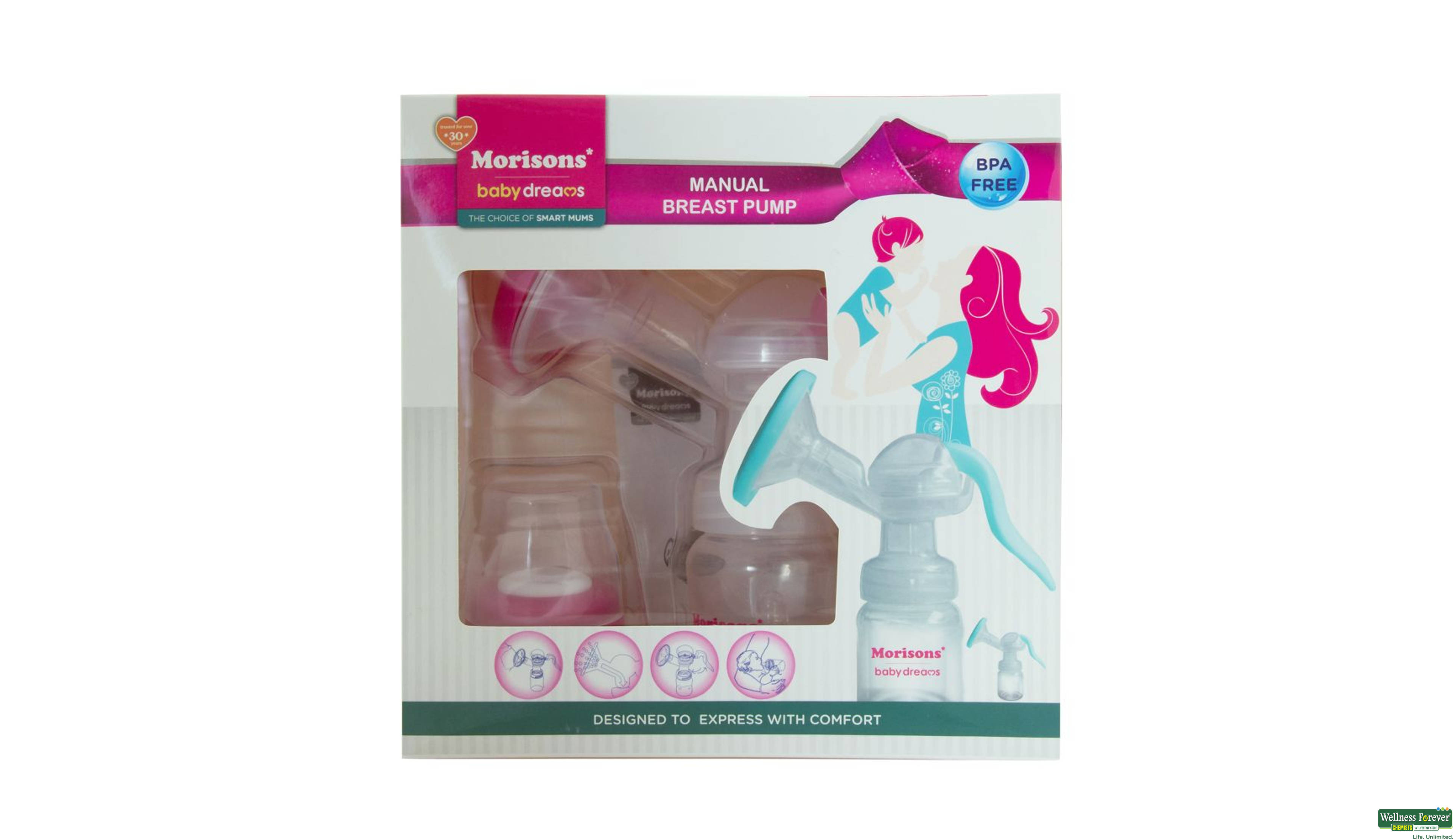 MBD MANUAL BREAST PUMP PINK 1PC- 1, 1PC, 