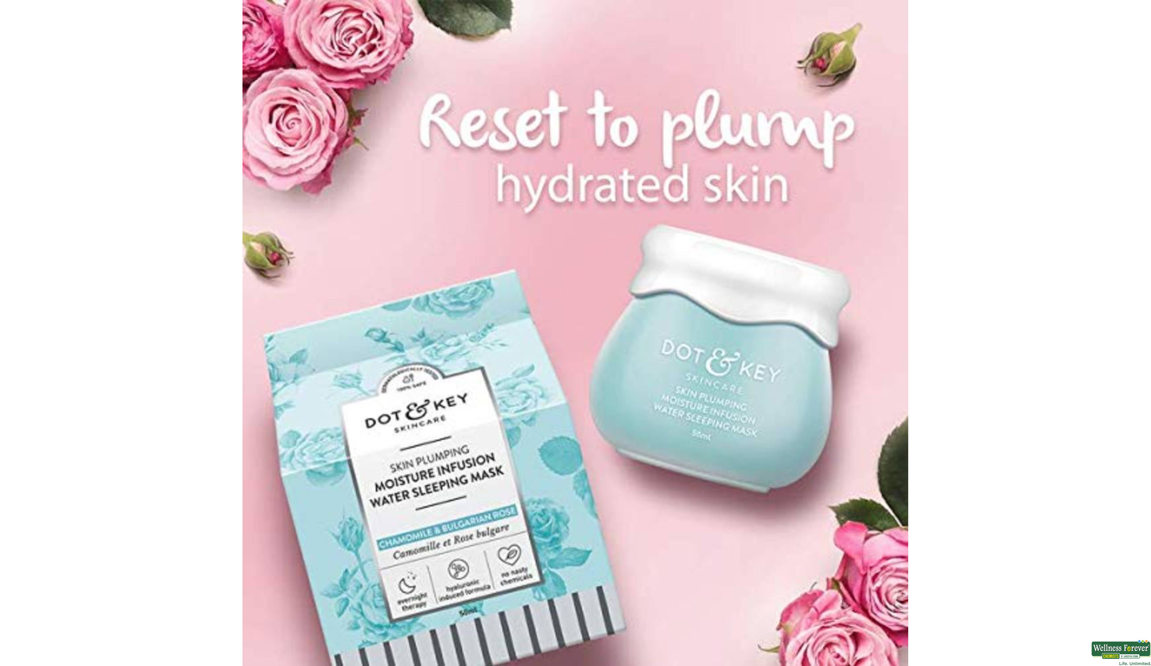 DOT & KEY SKIN PLUMPING SLEEPING MASK 60ML- 3, 60ML, 